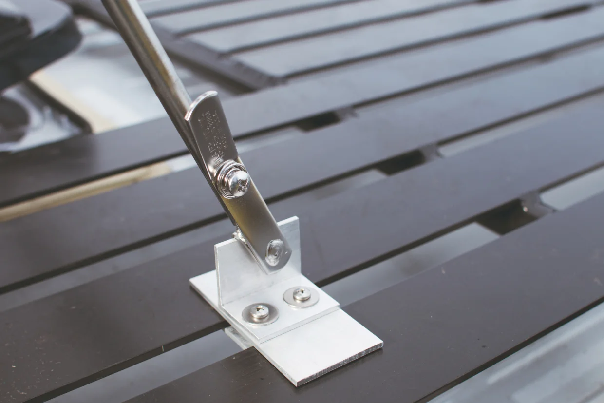 This is the base for one of the standoff bars attached to the roof rack.