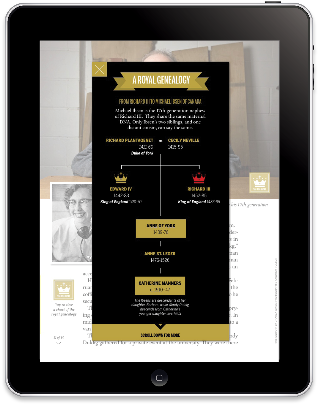 Digital-only section specifically designed for iPad. 