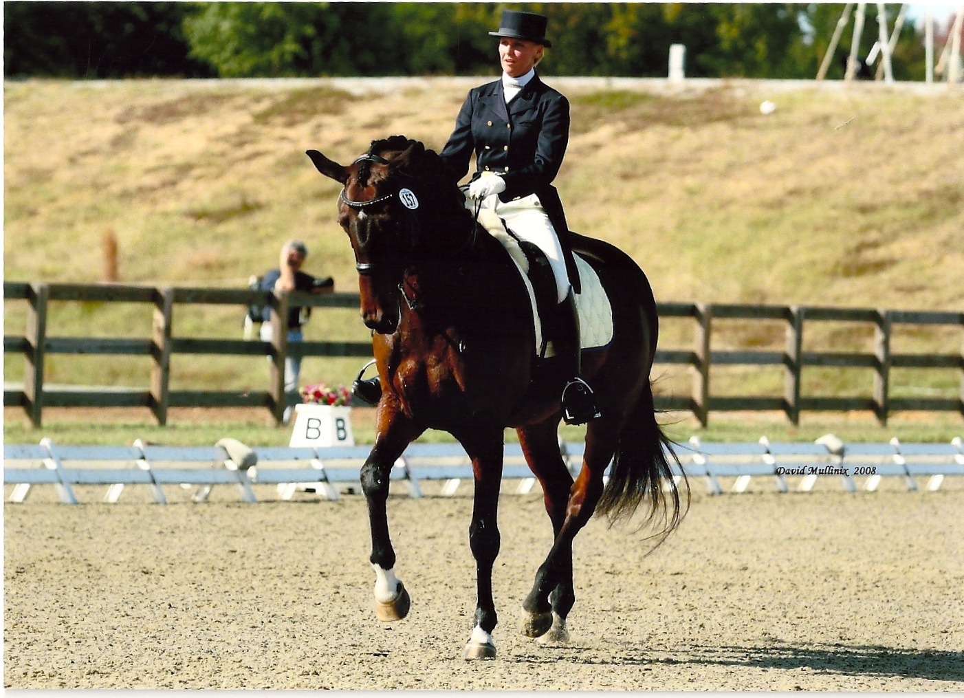Erin competing Bella Luna at Grand Prix