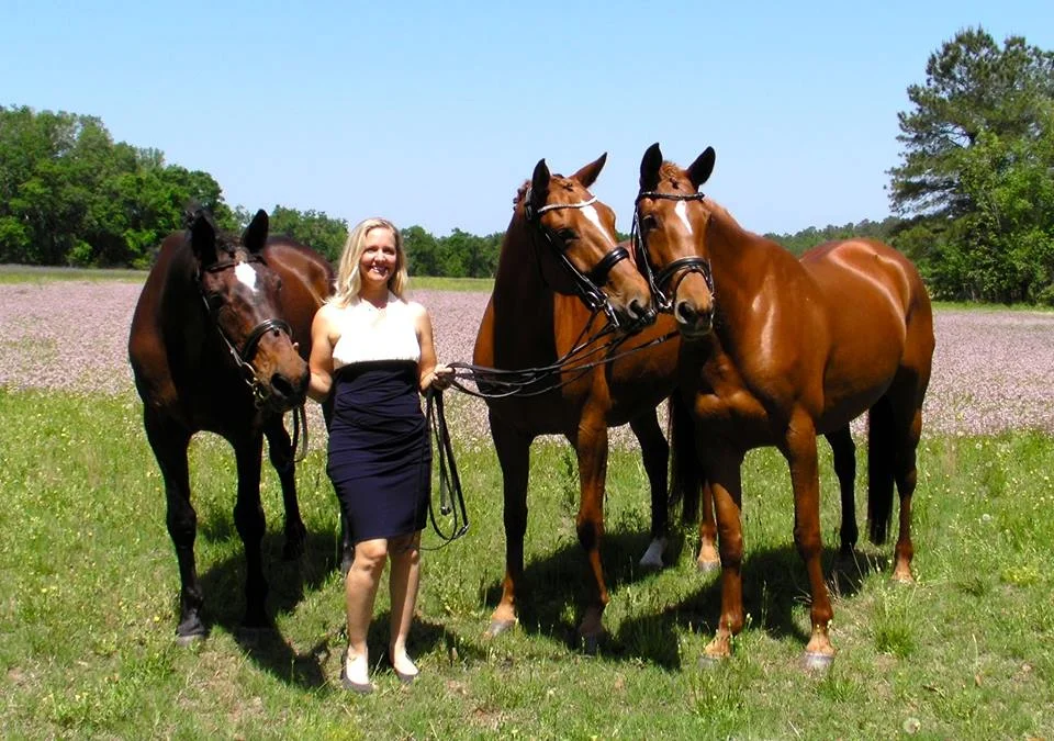 Erin with Donaufurst and some of his offspring