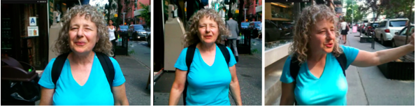 JJ Murphy spotting wild edibles to forage in SoHo, NYC.