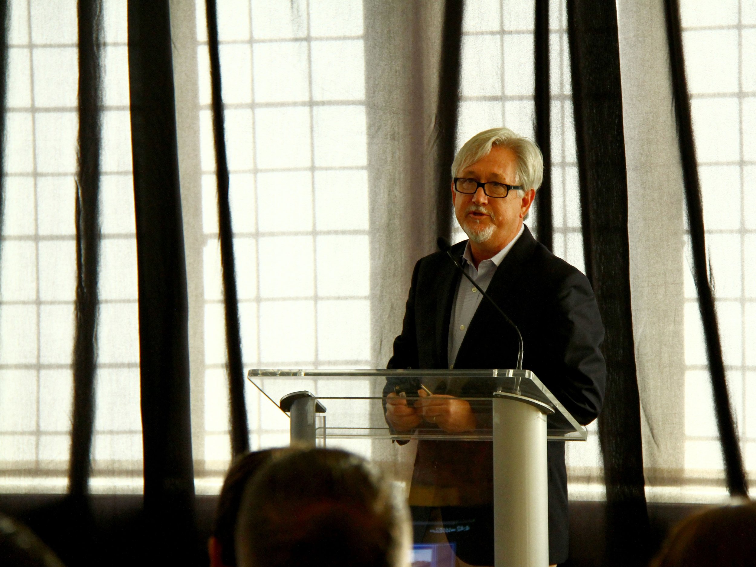 In a second, wonderfully complementary talk, Michael Imber focused on the importance of place. Imber's successful architecture practice is based in San Antonio, Texas. His beautifully illustrated lecture made the point that classicism is not necessarily about a style or traditionalism, but that thoughtful design addresses aesthetics as well as relationships to the land. the true meaning of sustainability, and longevity.