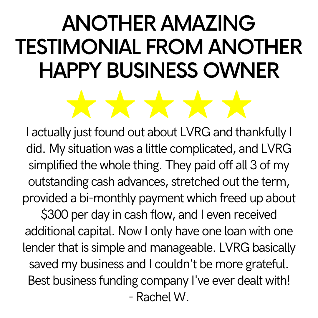 I know the guys from LVRG personally, as they have funded many local businesses throughout Metro Detroit. When I needed capital, they were my first and only call. It's one thing to deal with a funding company over th.png