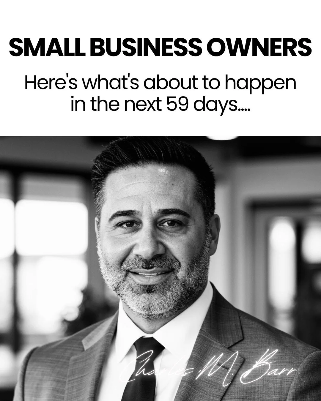 HERE'S WHAT'S ABOUT TO HAPPEN IN THE NEXT 59 DAYS...

I've been funding small businesses for over 20 years, and every single year I see the exact same pattern play out.

There are two types of business owners heading into the holiday season.

The sma