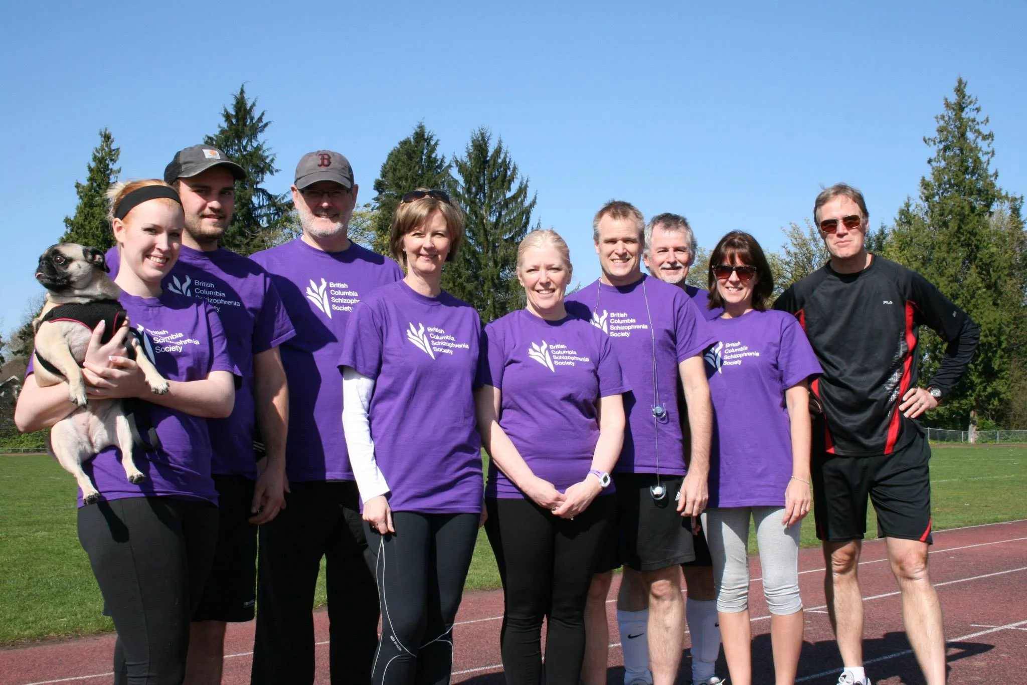 (Photo taken by Guelda Heimburger - Not all of the team members in this photo, but many showing support!)