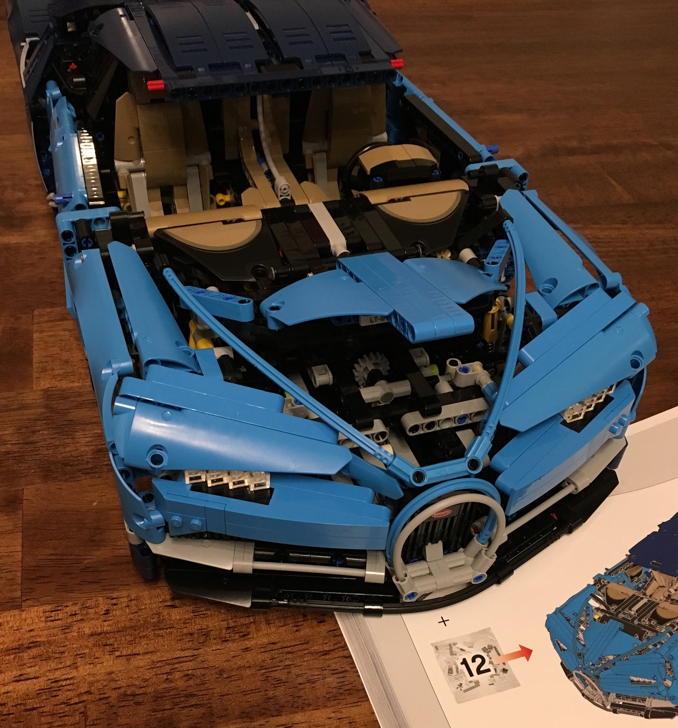 Custom Aufkleber/Sticker passend für LEGO 42083 Technic Bugatti Chiron 2018 