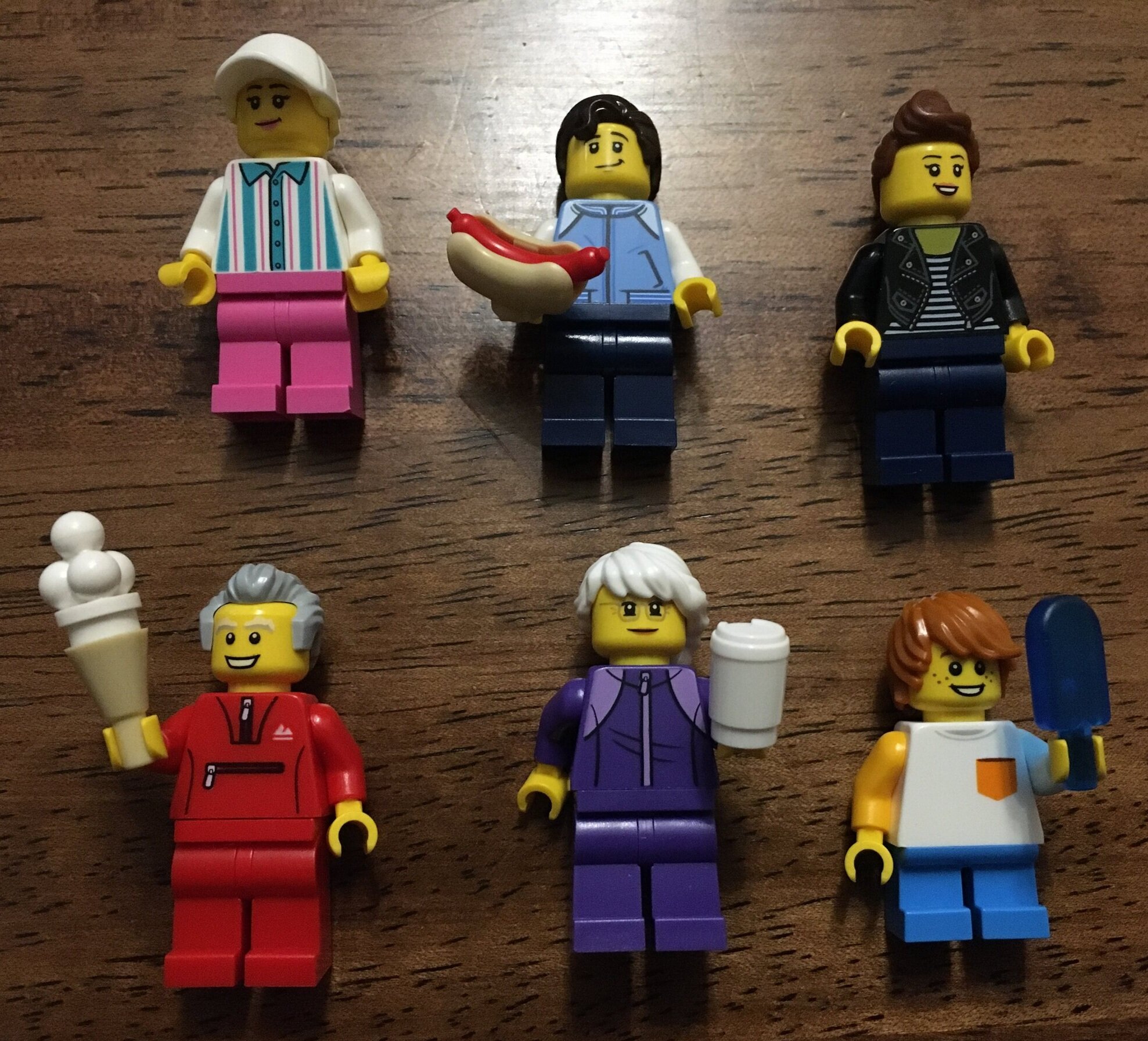 Lego 60234 City people pack fun fair Grandmother With Purple Suit MiniFigure NEW