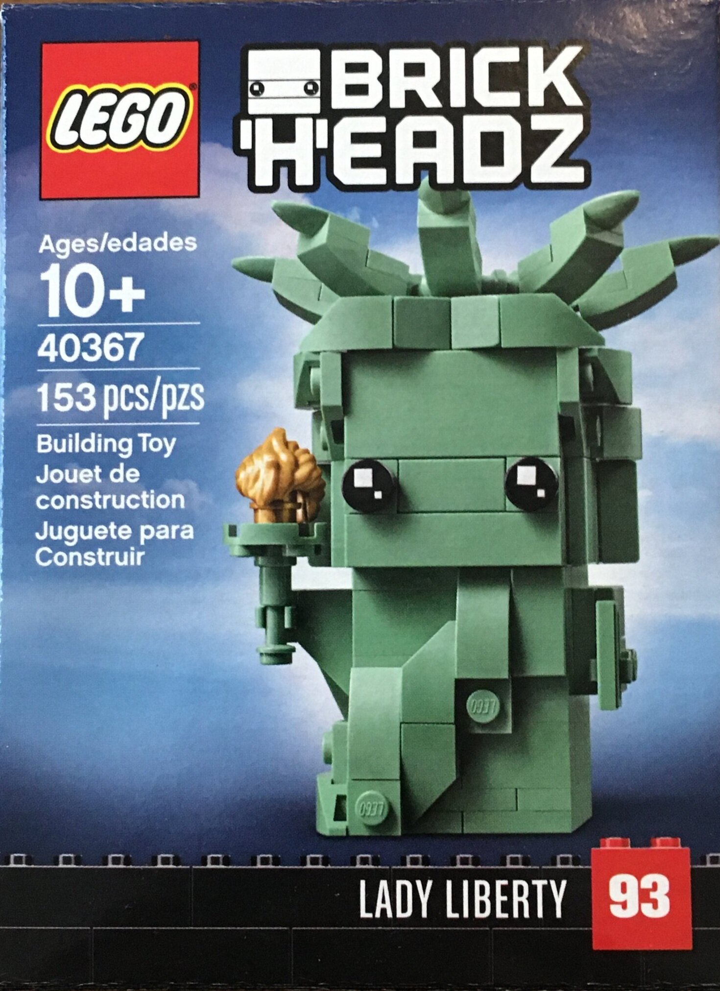 Lego 40367 BrickHeadz New York Lady Liberty 153 Pieces New with Box 