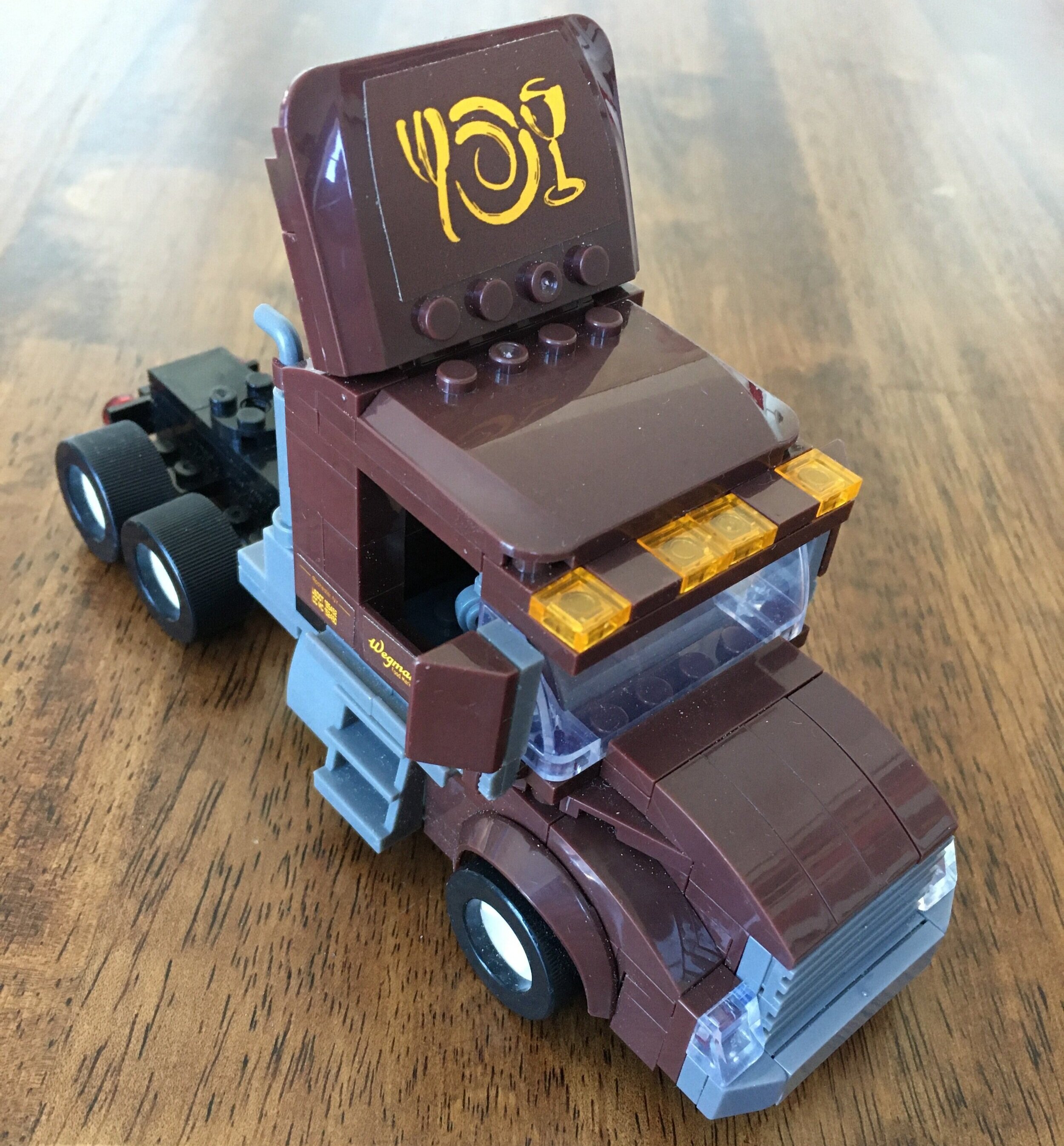 Wegmans Truck Tractor Trailer Building Block Set First Gear Toys Lego Compatible for sale online 