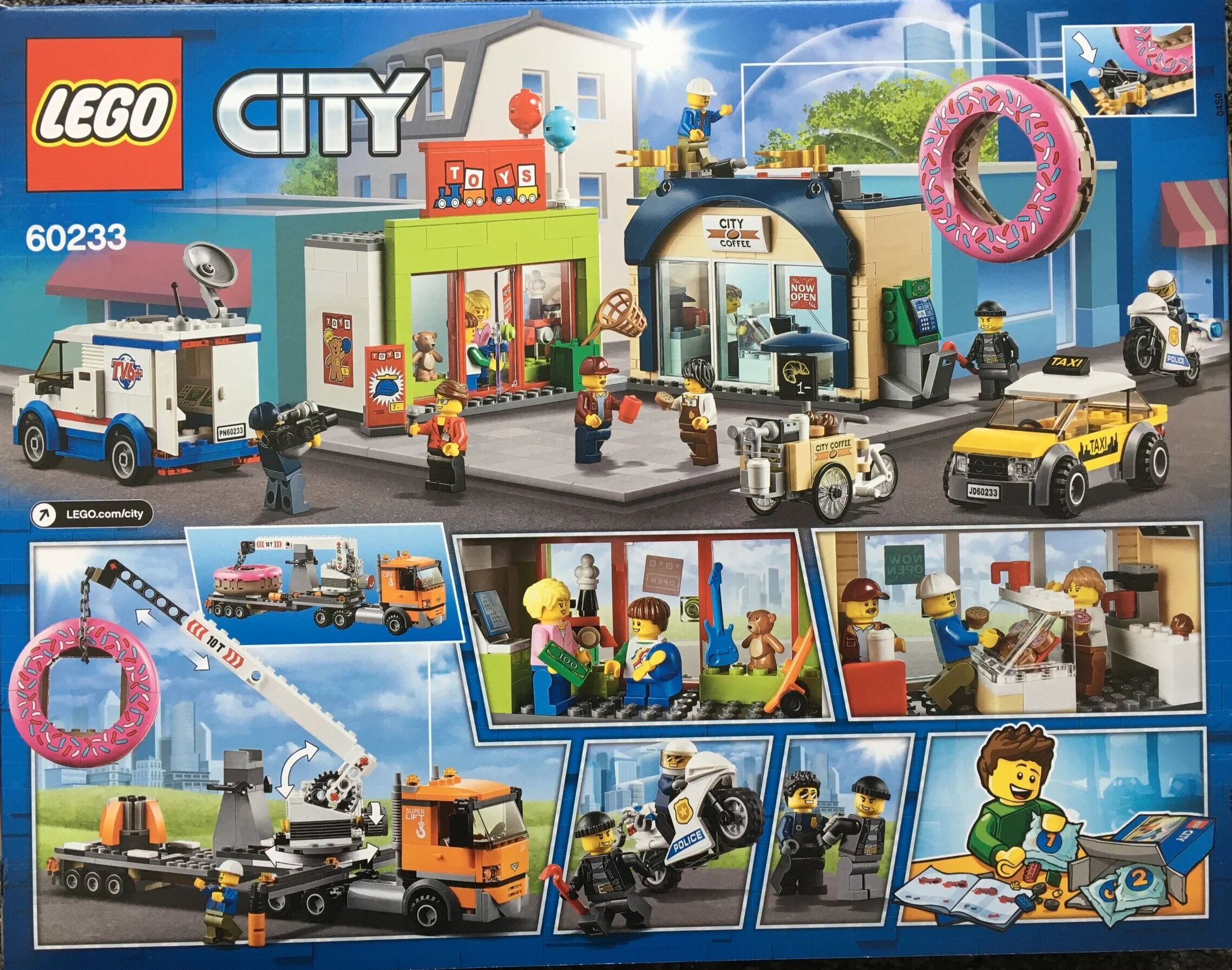 lego city doughnut shop opening