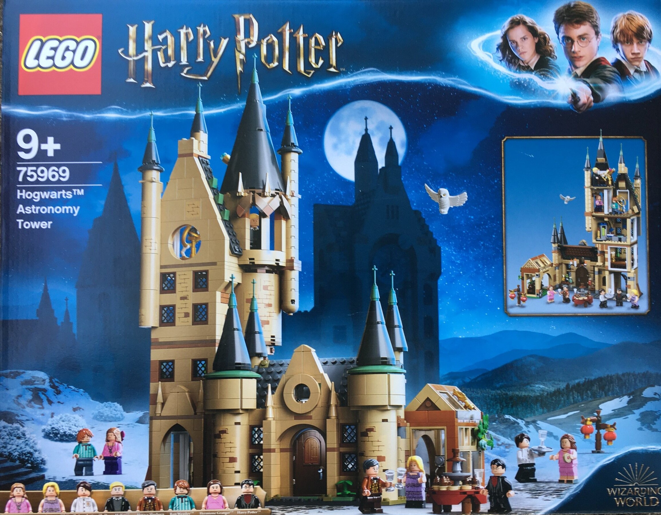 LEGO Harry Potter Hogwarts Astronomy Tower 75969, Castle Toy Playset with 8 Character Minifigures including Harry Potter and Draco Malfoy, Wizarding