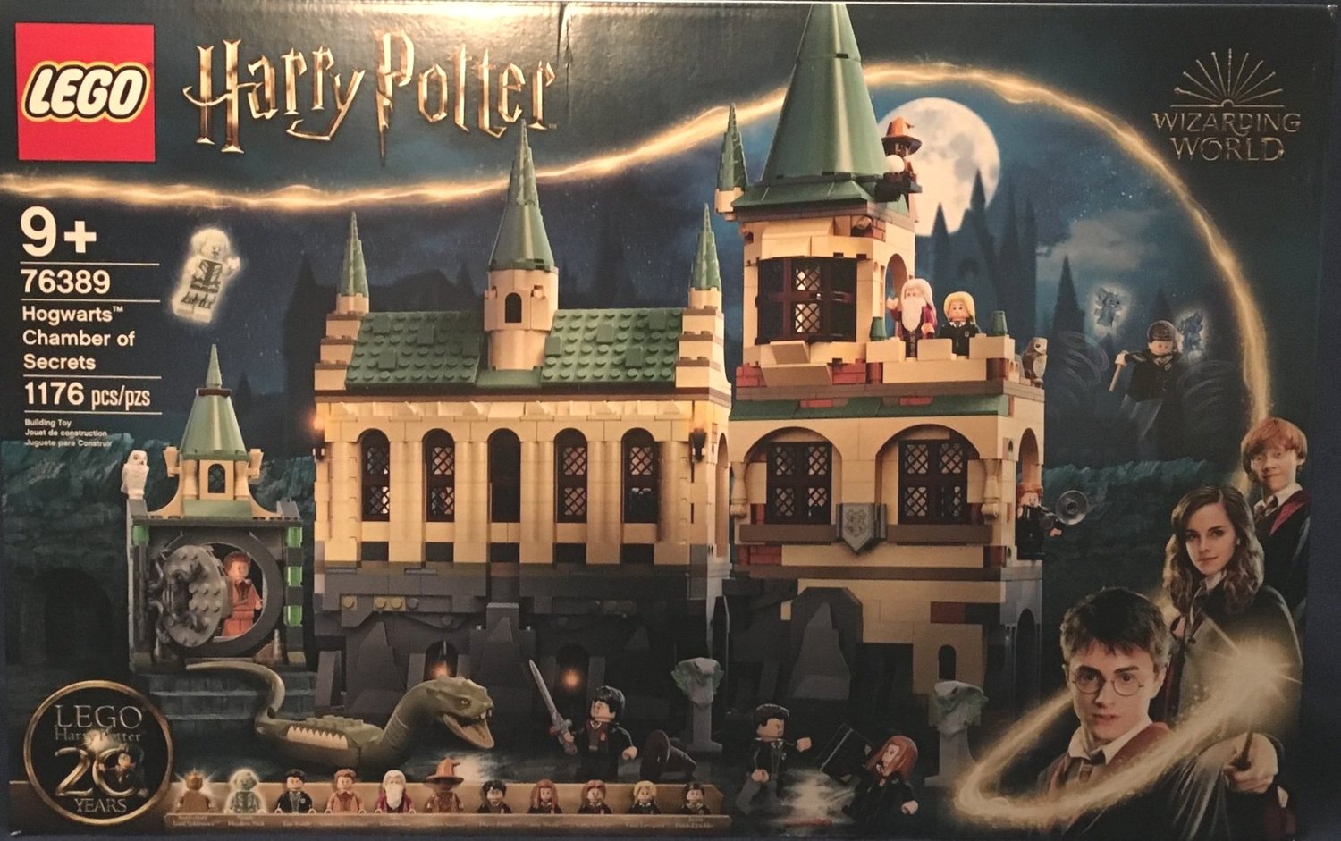 LEGO Harry Potter Hogwarts Chamber of Secrets 76389 Castle Toy with The  Great Hall, 20th Anniversary Model Set with Collectible Golden Voldemort  Minifigure and Glow-in-the-Dark Nearly Headless Nick 