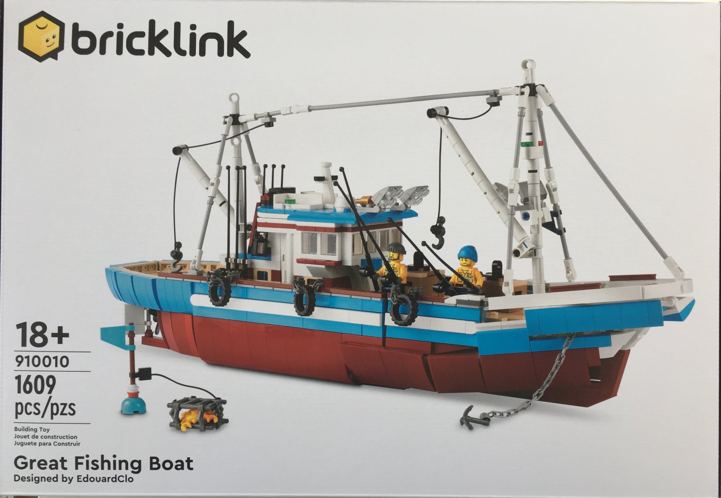 LEGO IDEAS Bricklink Designer Program 910010 Great Fishing Boat MISB