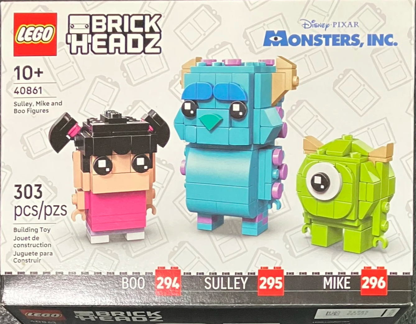 Set Review - #40861-1: Sulley, Mike, and Boo - Monster's Inc. - Brickheadz
