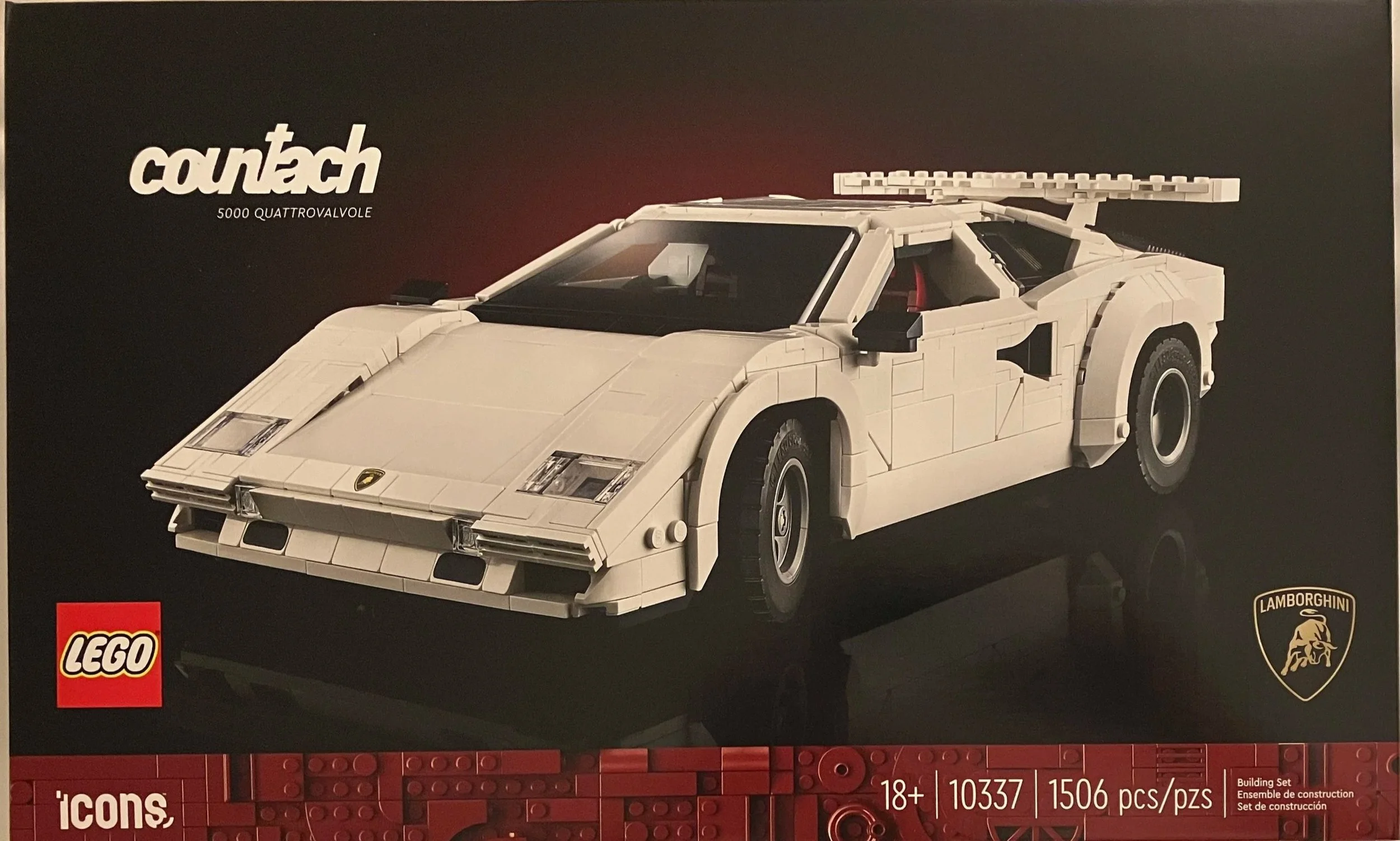 Set Review - #10337-1: Lamborghini Countach 5000 Quattrovalvole - Icons