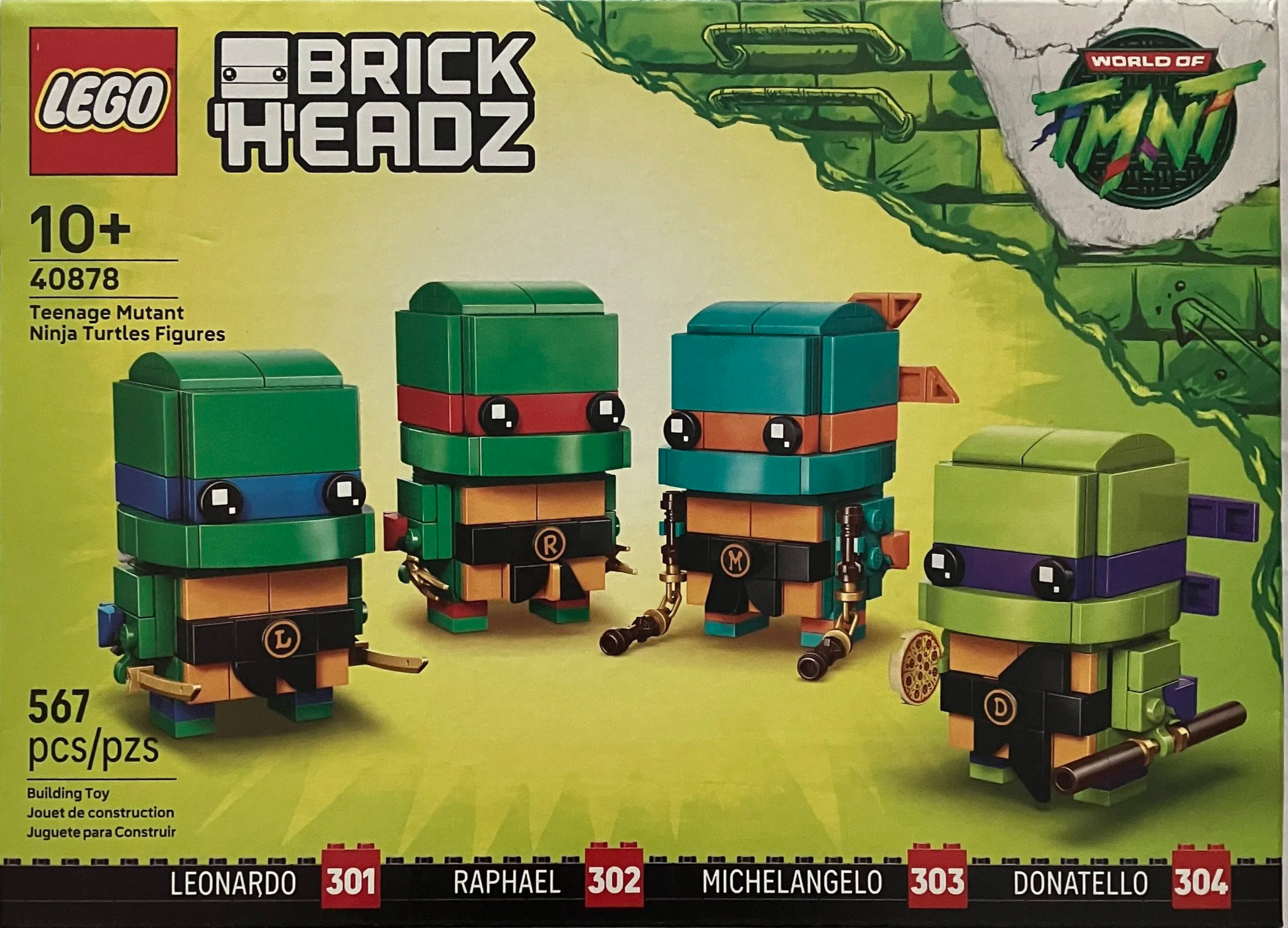 Set Review - #40878-1: Teenage Mutant Ninja Turtles Figures - Brickheadz