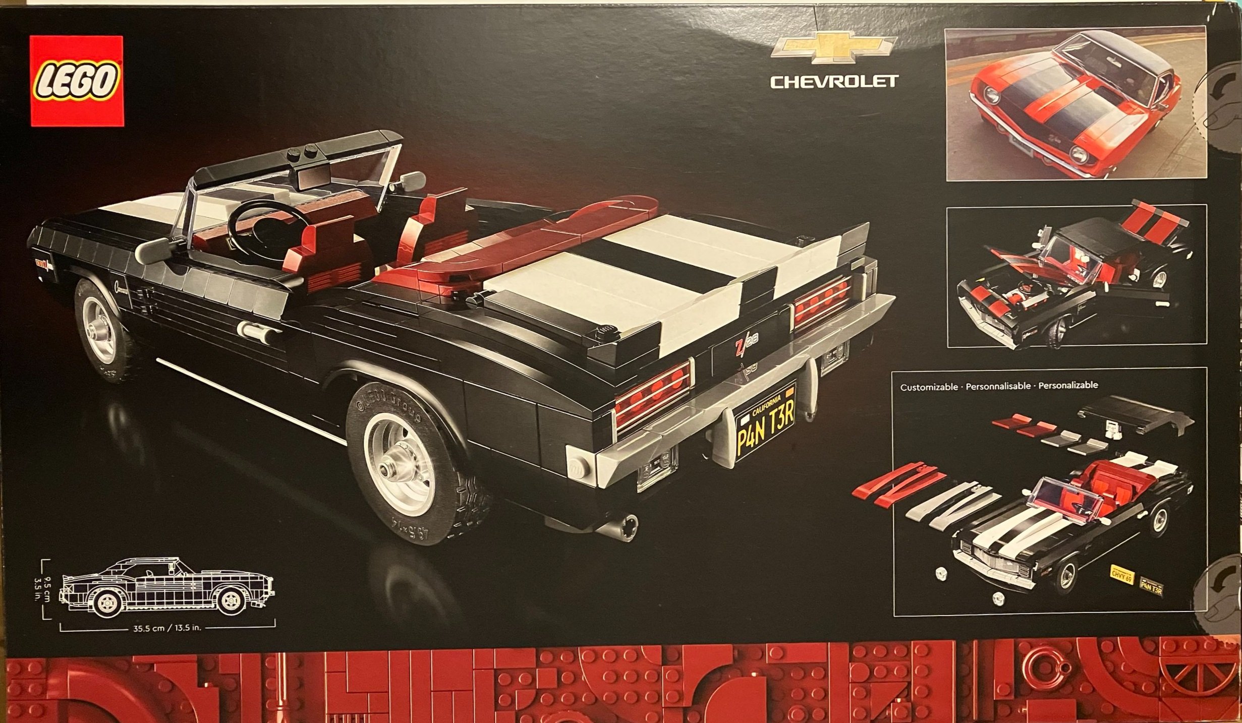 LEGO 10304 Icons Chevrolet Camaro Z28, Modellino Auto Vintage, Kit