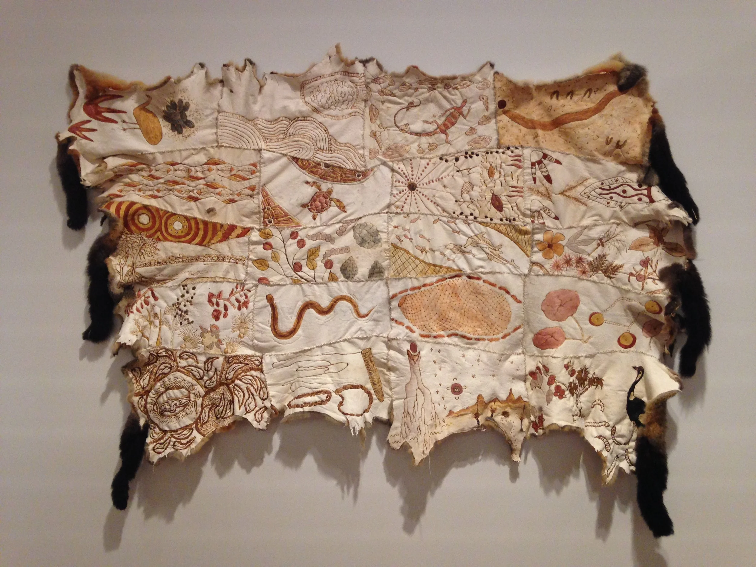 Bush Tucker Cloak @ Tastes like Sunshine Exhibition, Museum of Brisbane