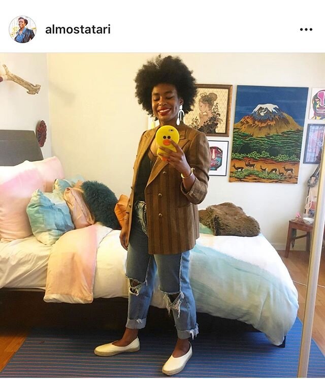 Repost from the fabulous @almostatari whose style and mirror selfies have always inspired me. A highly recommended follow.