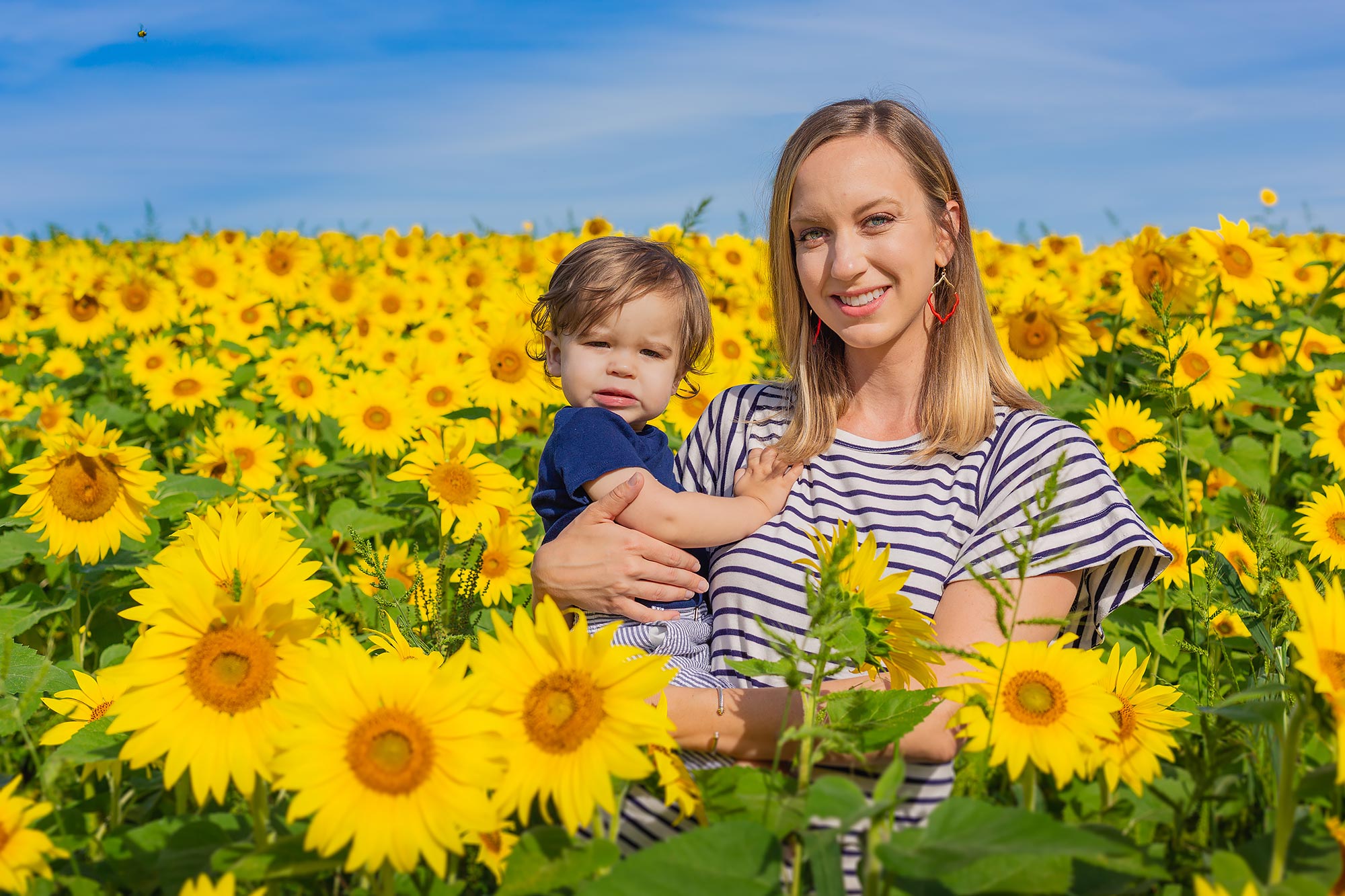 Colby Farm Sunflowers Family Portrait Photography — Stephen Grant ...