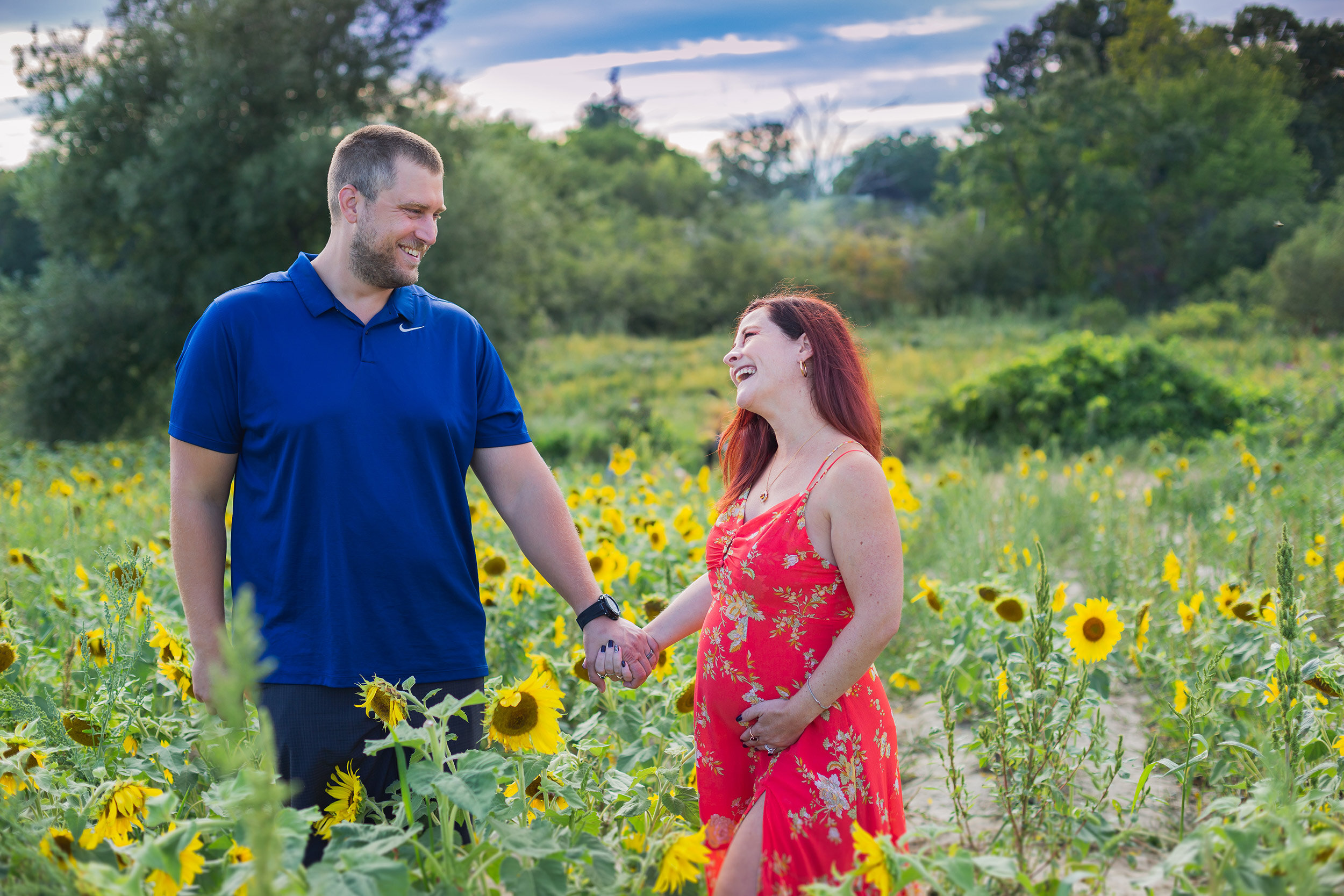 Colby Farm Sunflower Maternity Portrait Session | Stephen Grant Photography