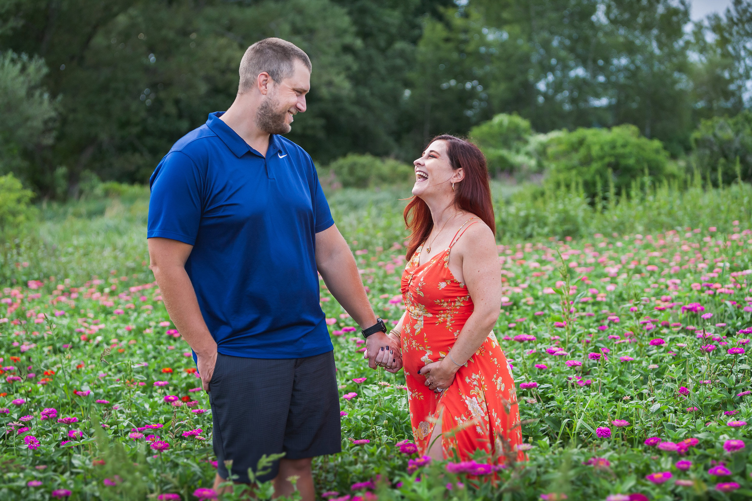 Colby Farm Sunflower Mini-Session Maternity Portrait | Stephen Grant Photography