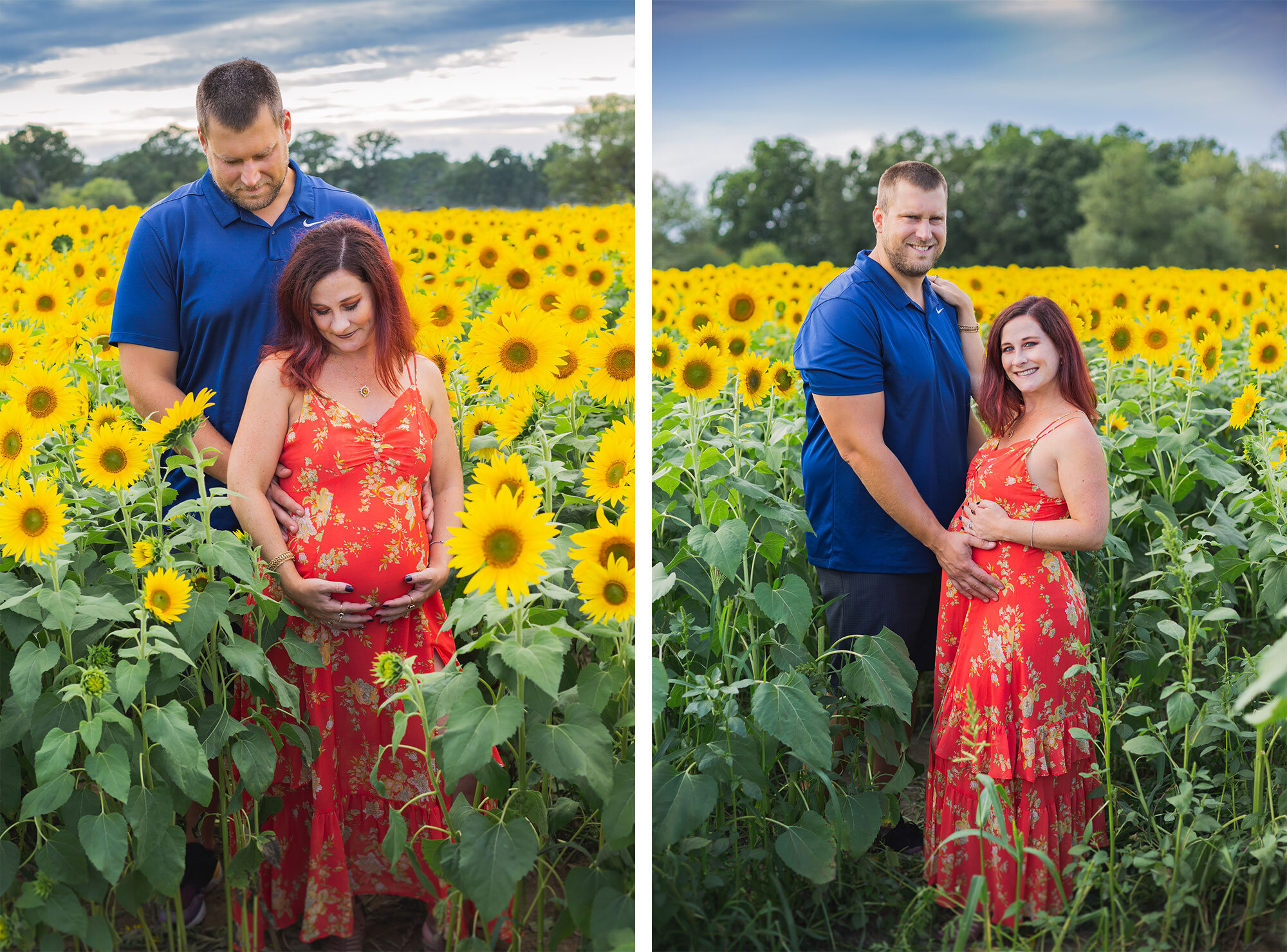 Colby Farm Sunflower Mini-Session Maternity Portrait | Stephen Grant Photography