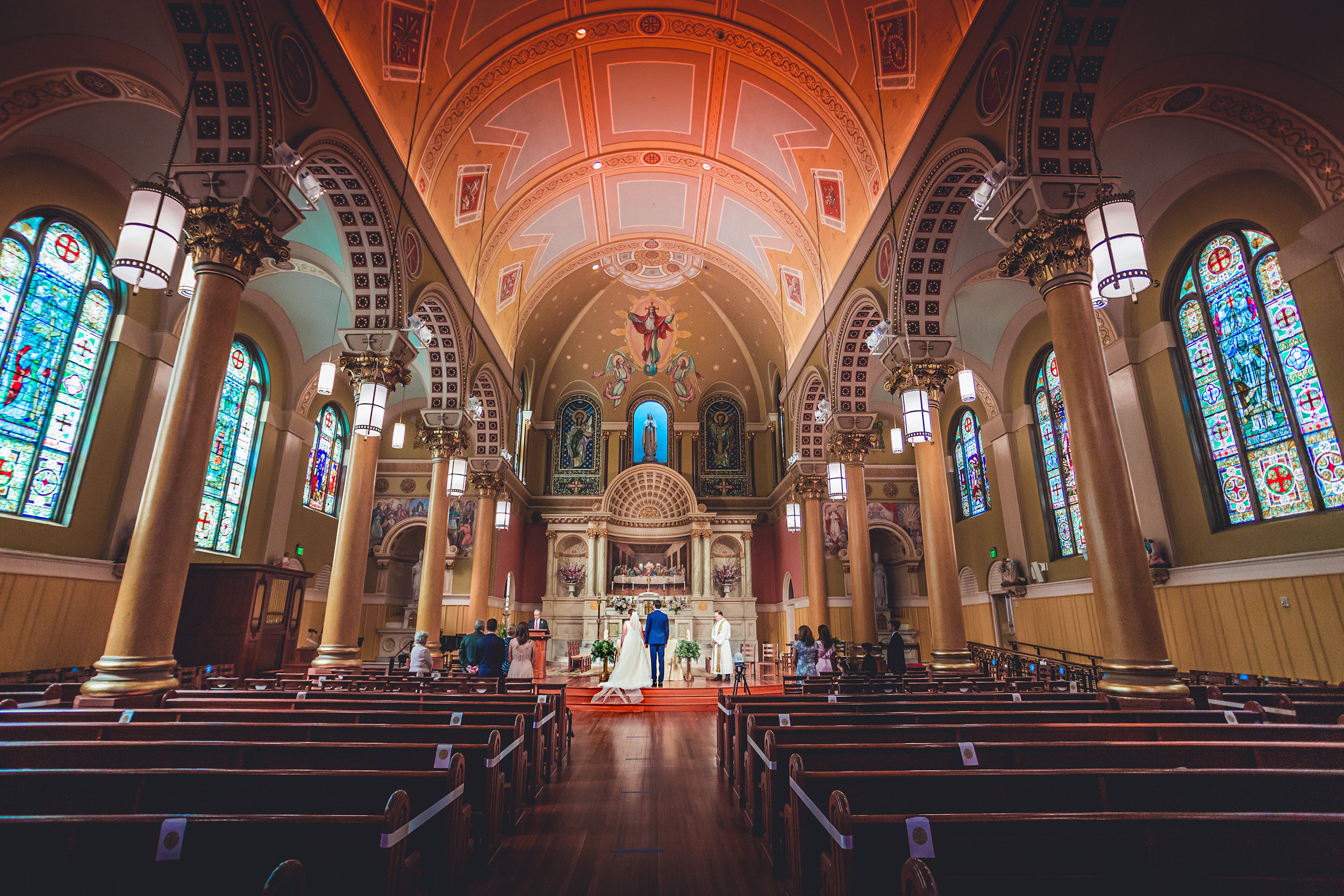 Saint Cecilia Parish Boston Wedding | Stephen Grant Photography