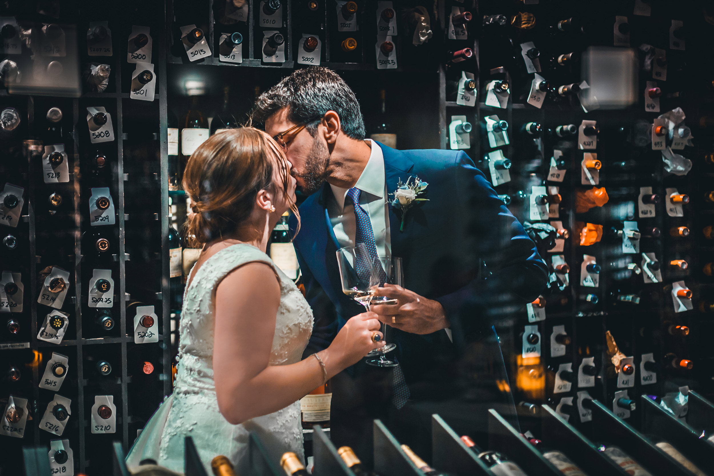 MOOO Restaurant Wine Cellar Wedding | Stephen Grant Photography