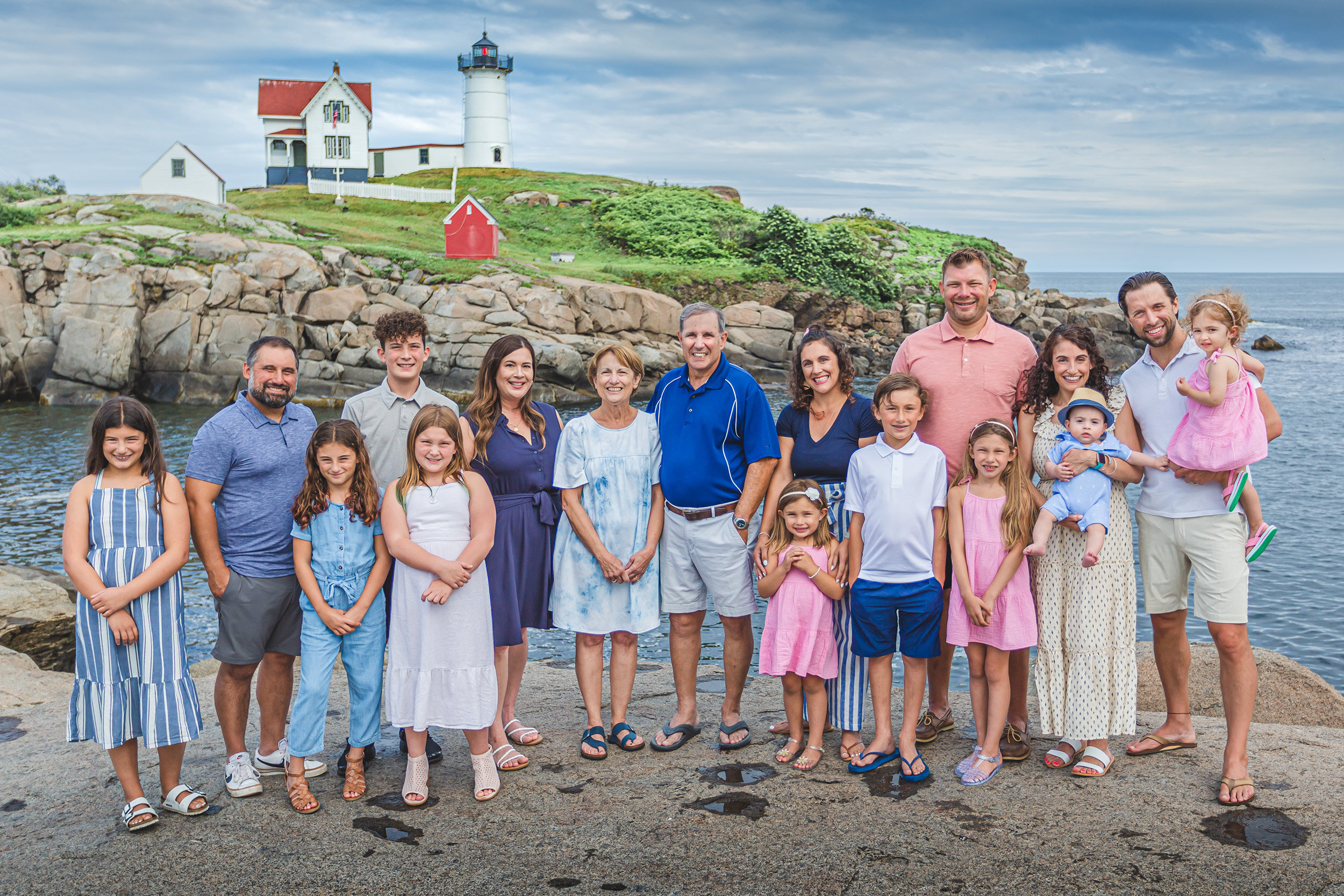 Nubble Lighthouse Family Portrait | Stephen Grant Photography