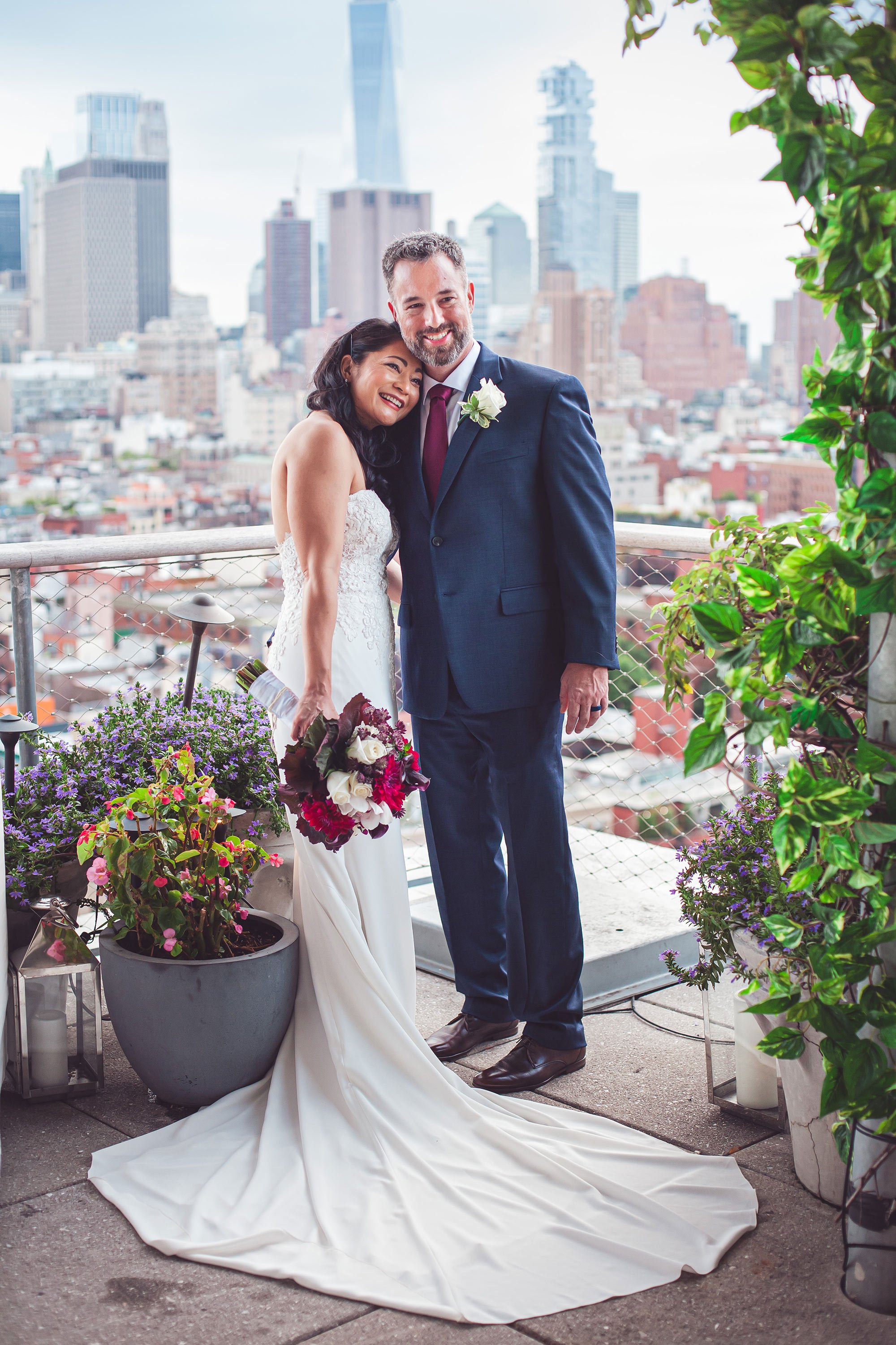 Public Hotel Wedding Rooftop Ceremony - Stephen Grant Photography