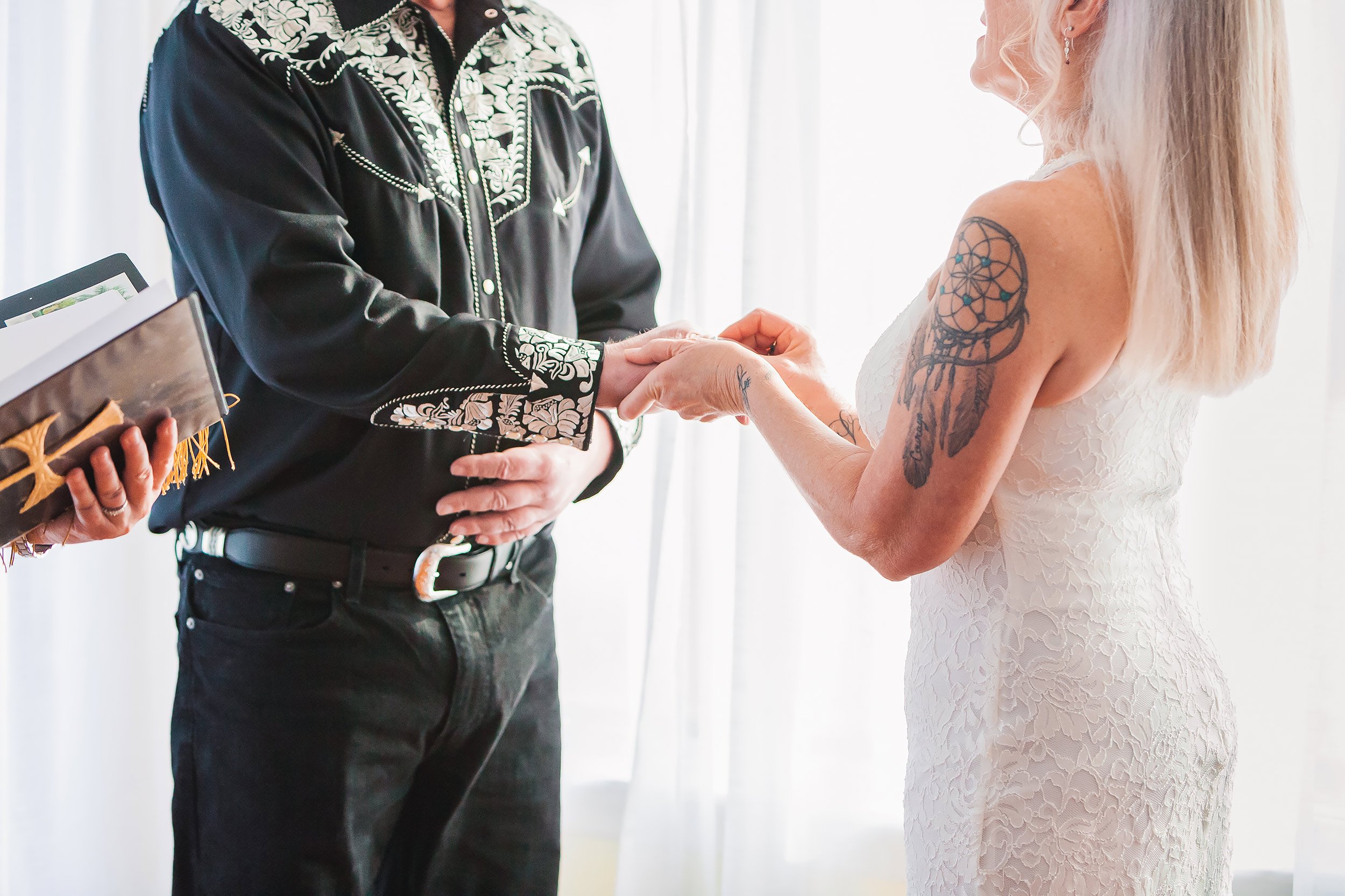 Newburyport Intimate Wedding Ceremony at home | Stephen Grant Photography