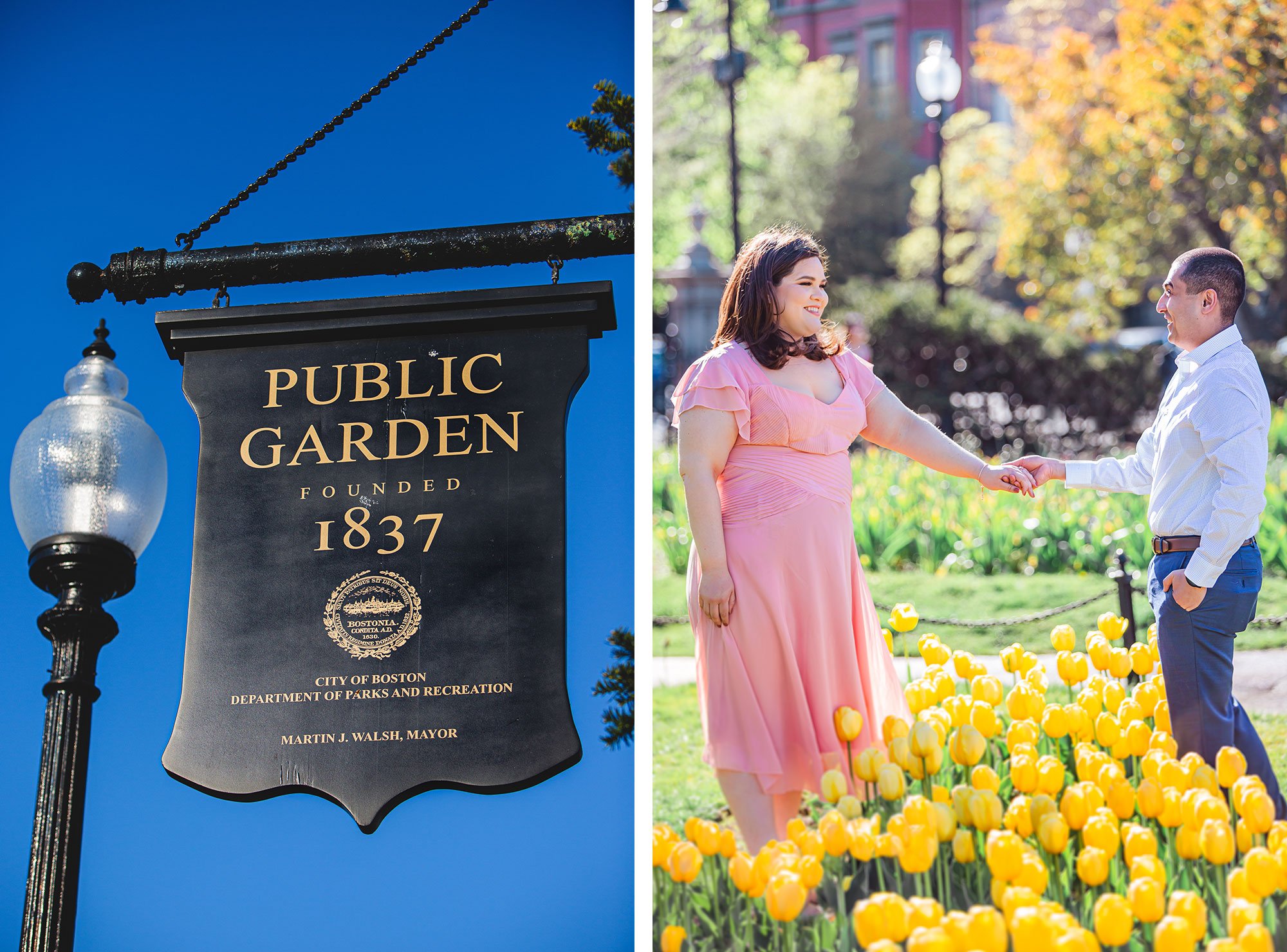 Boston Public Garden Engagement Session | Stephen Grant Photography