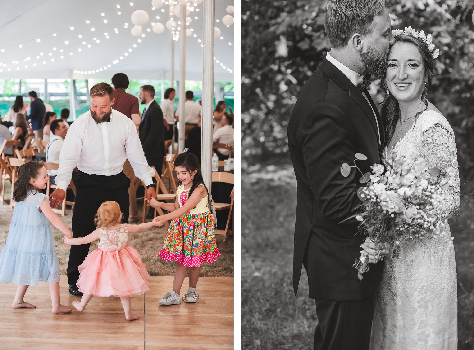 New England At Home Outdoor Wedding | Stephen Grant Photography