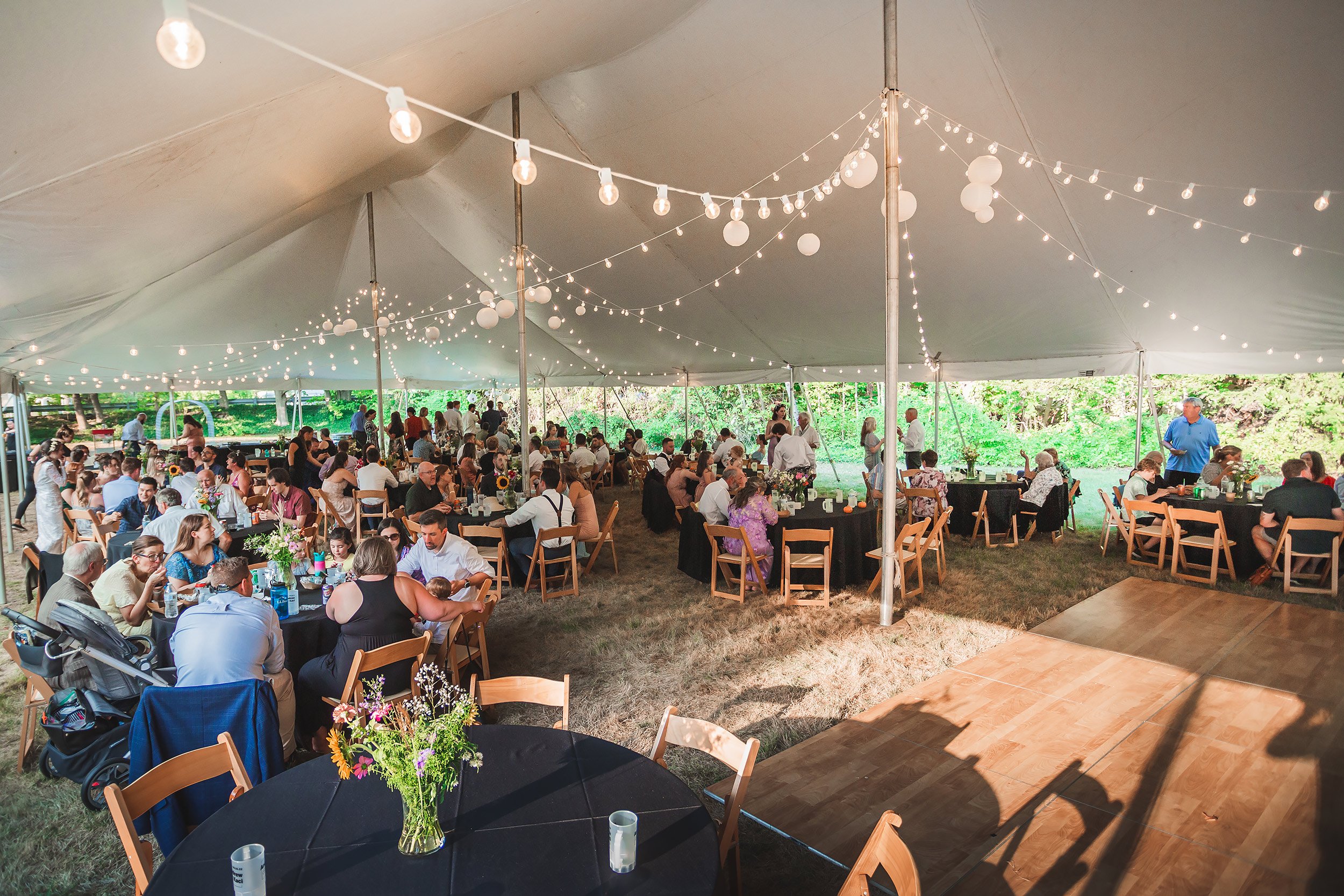 New England At Home Outdoor Wedding | Stephen Grant Photography