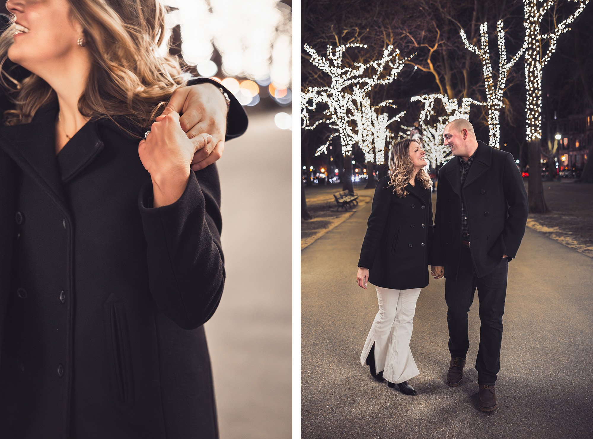 Boston Nighttime Engagement Proposal  | Stephen Grant Photography