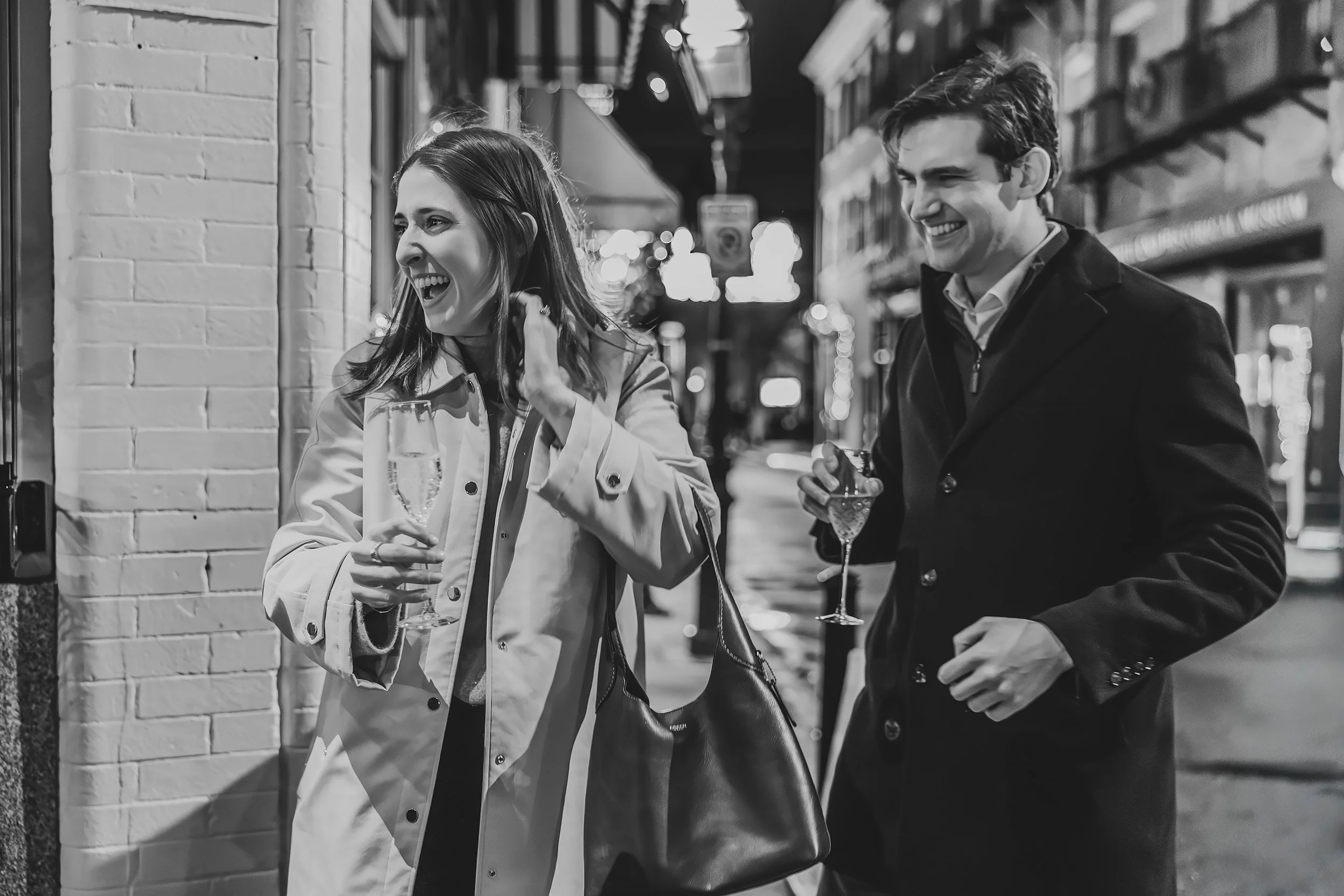 Boston Nighttime Engagement Proposal  | Stephen Grant Photography