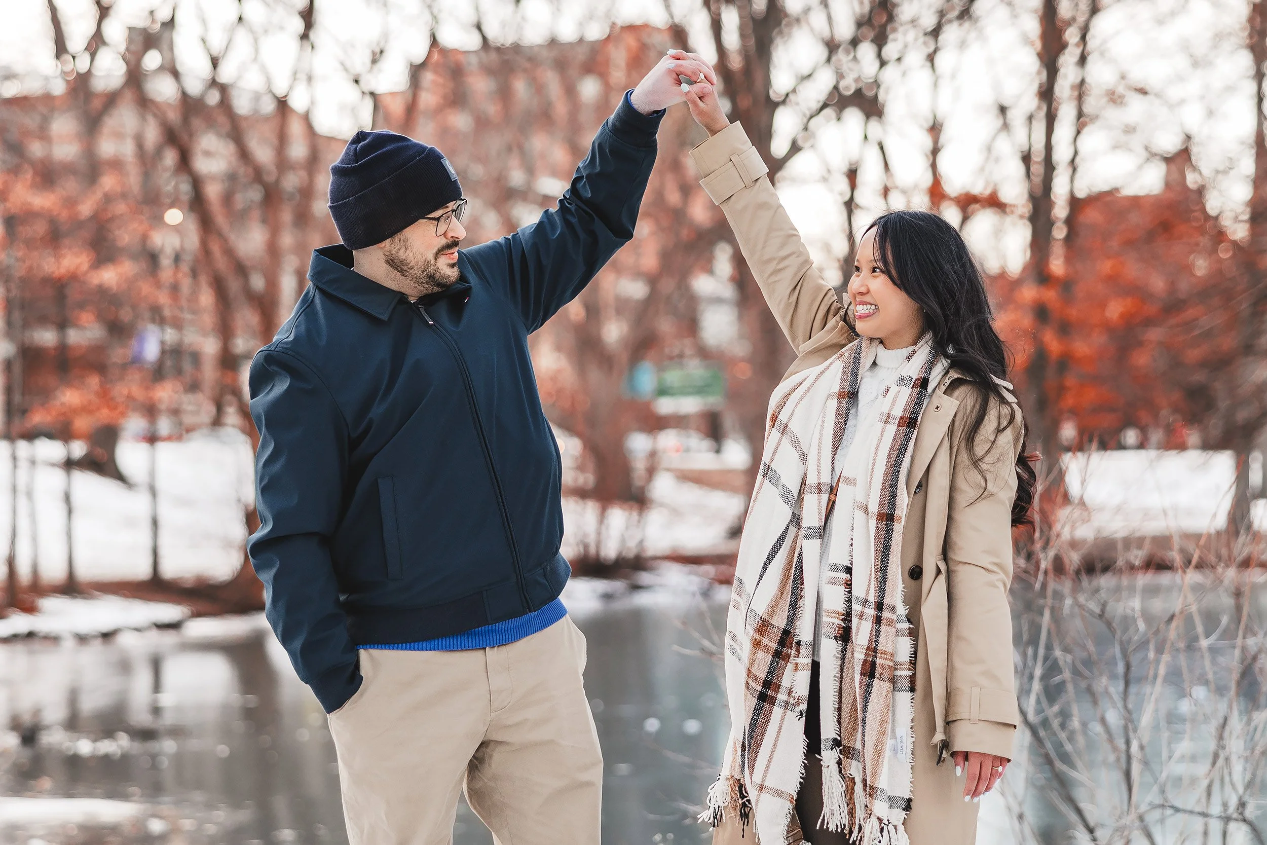 Back Bay Fens Engagement Proposal | Stephen Grant Photography