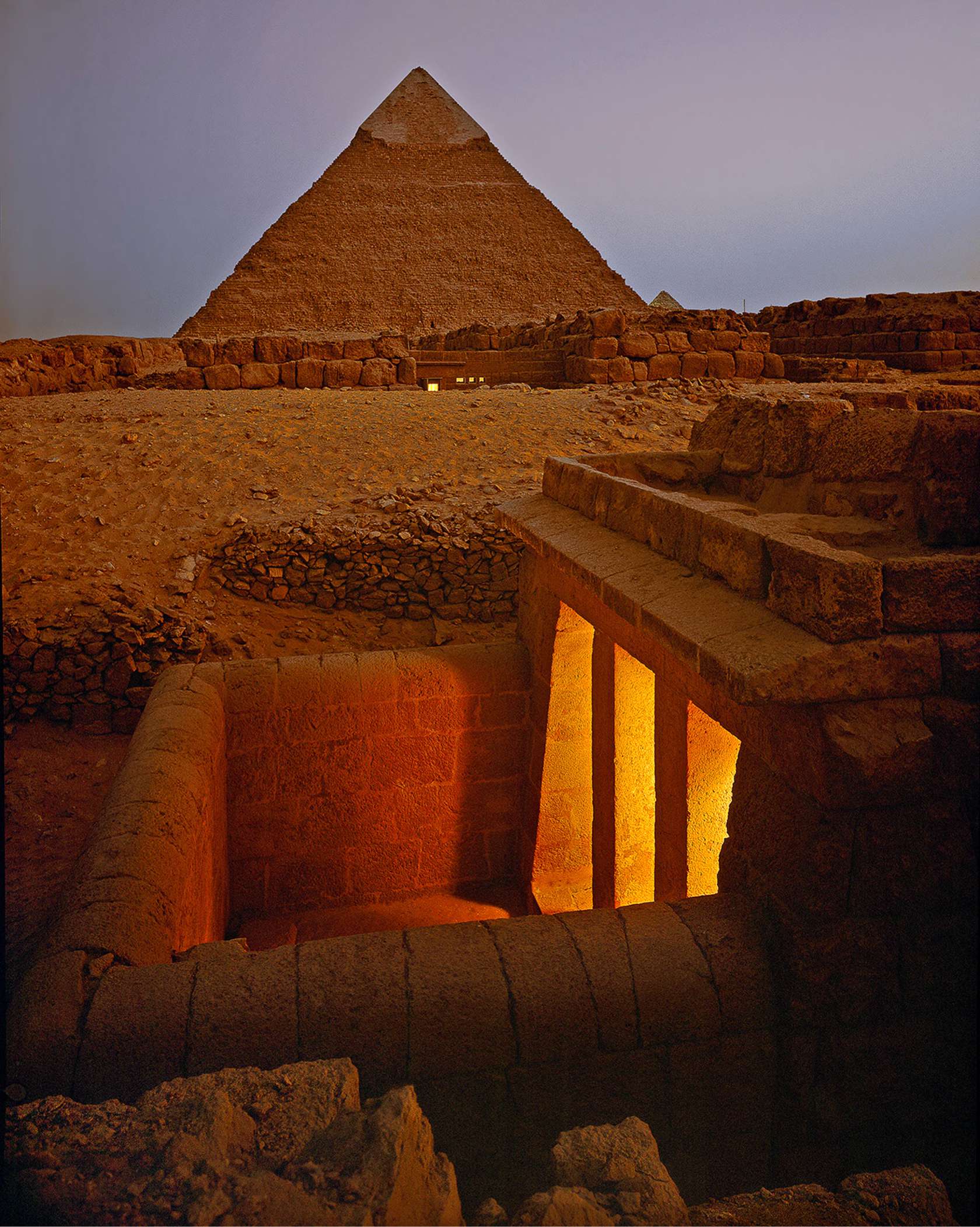 Newly excavated tombs at Giza, Egypt 1990, Shot for Condé Nast Traveler 1A - Paul Warchol.png