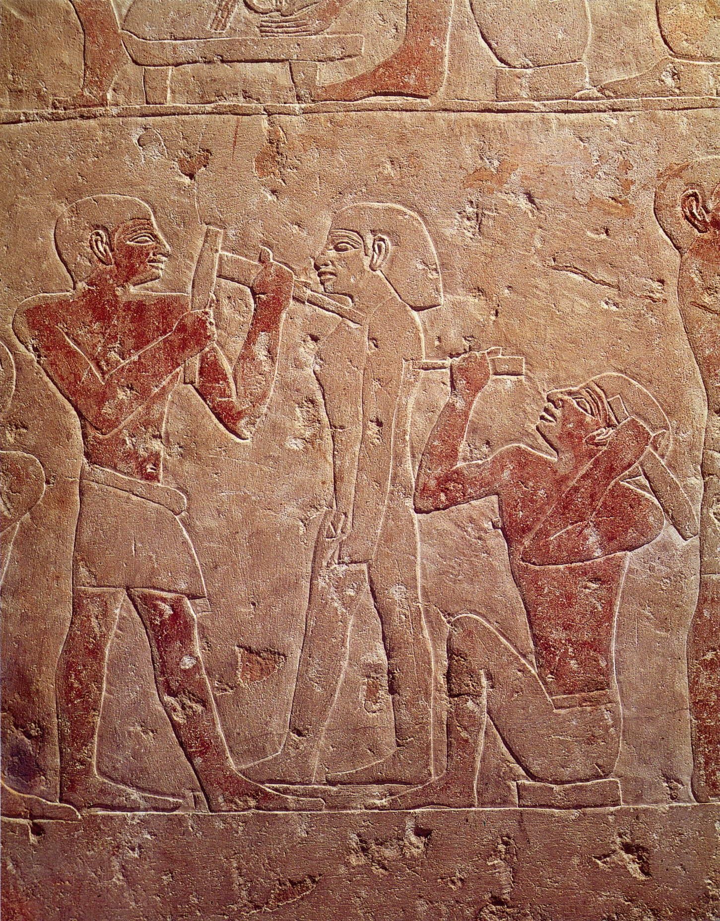 Two-Sculptors-Working-on-a-Statue-2510-2460-BC-Saqqara-Egyptian-Museum-Cairo 3B - Mastaba of  Kaemrehu.jpg