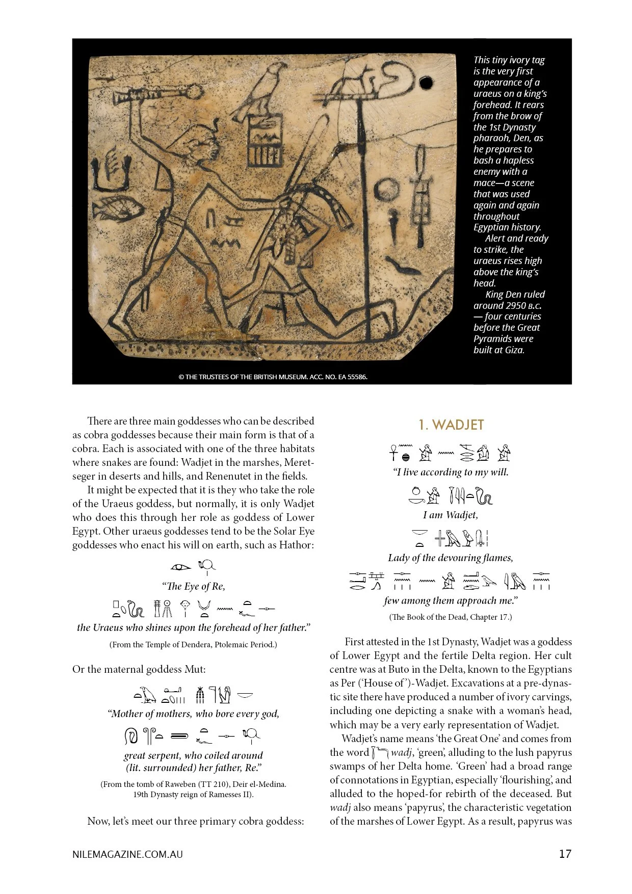 Nile 42, Cobra Goddesses 2 1A.jpg