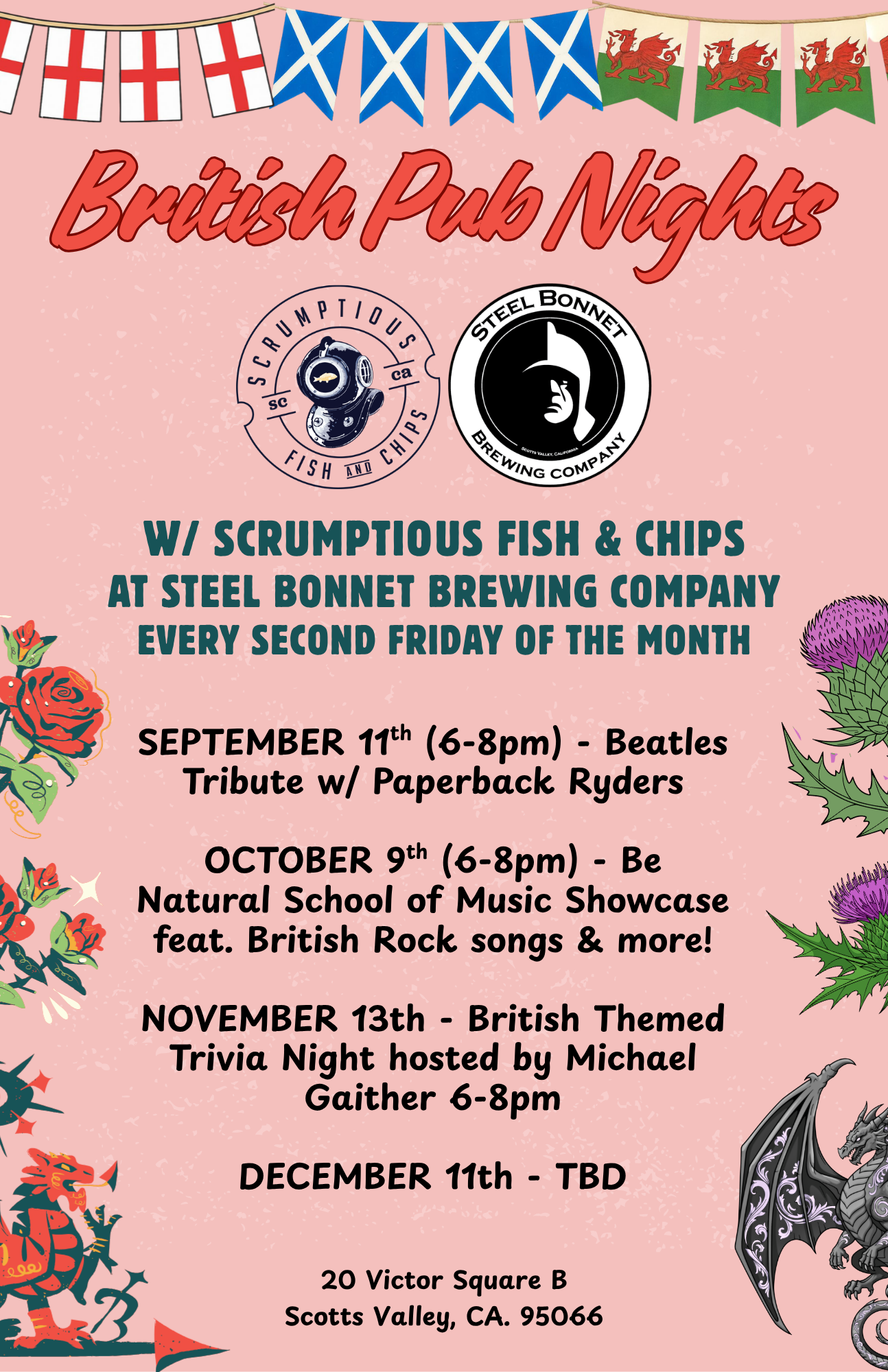 British Pub Night feat. Paperback Ryders