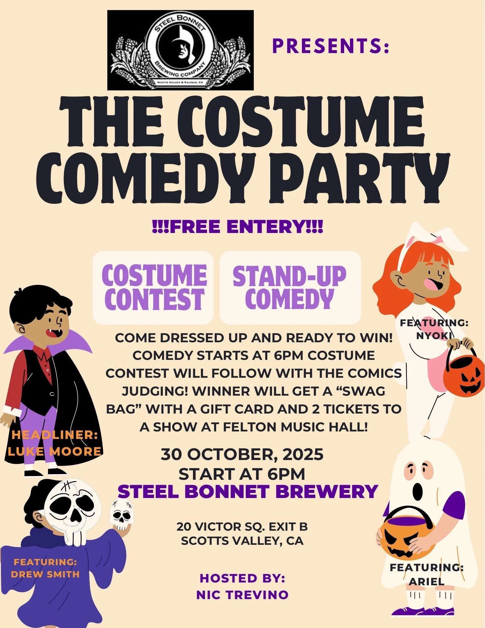 Don Flynn's Comedy Boo hosted by Nic Trevino