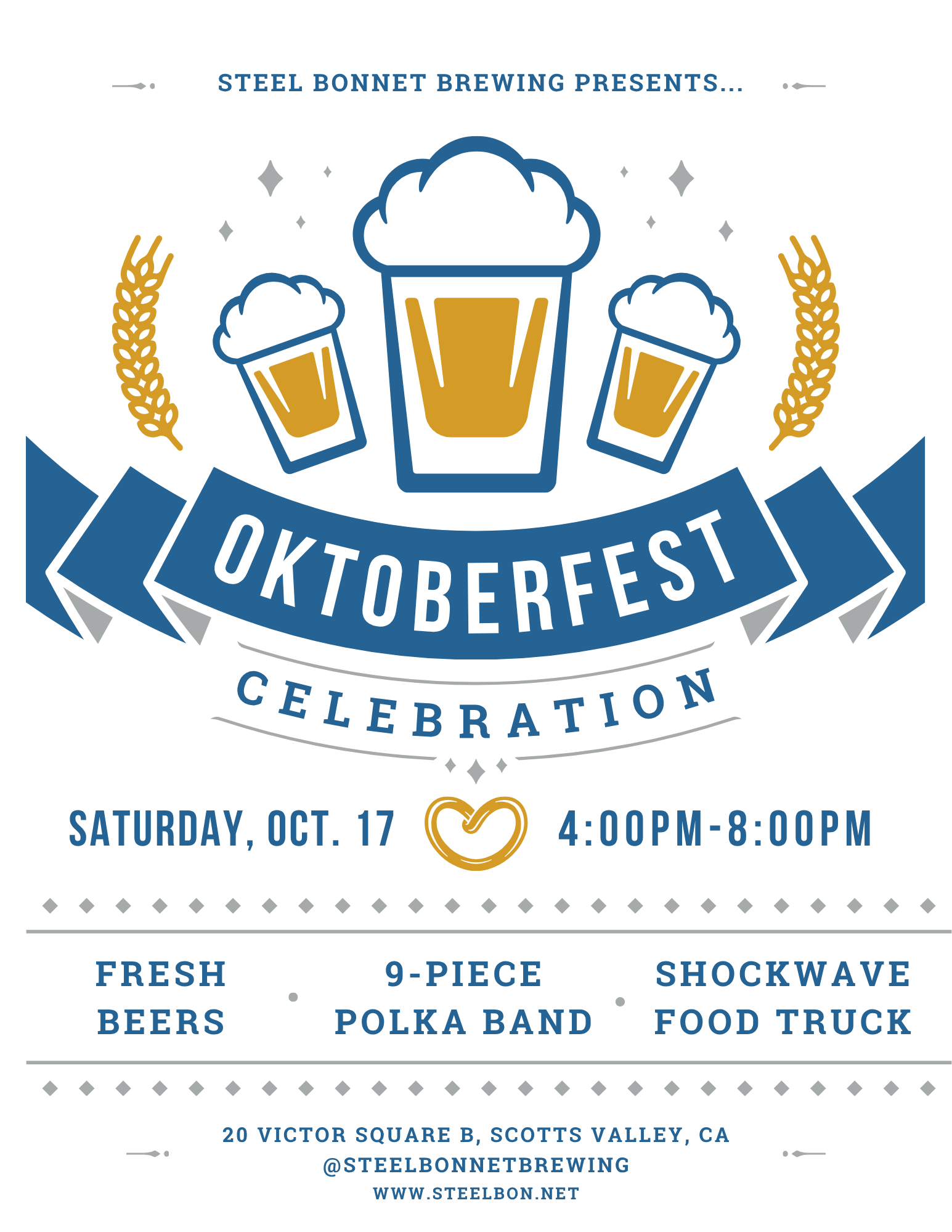 OKTOBERFEST at Steel Bonnet!!