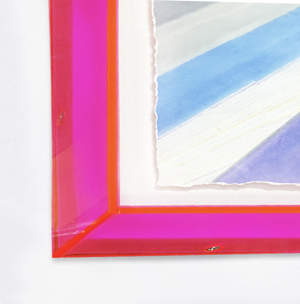 Neon Pink Lucite Box