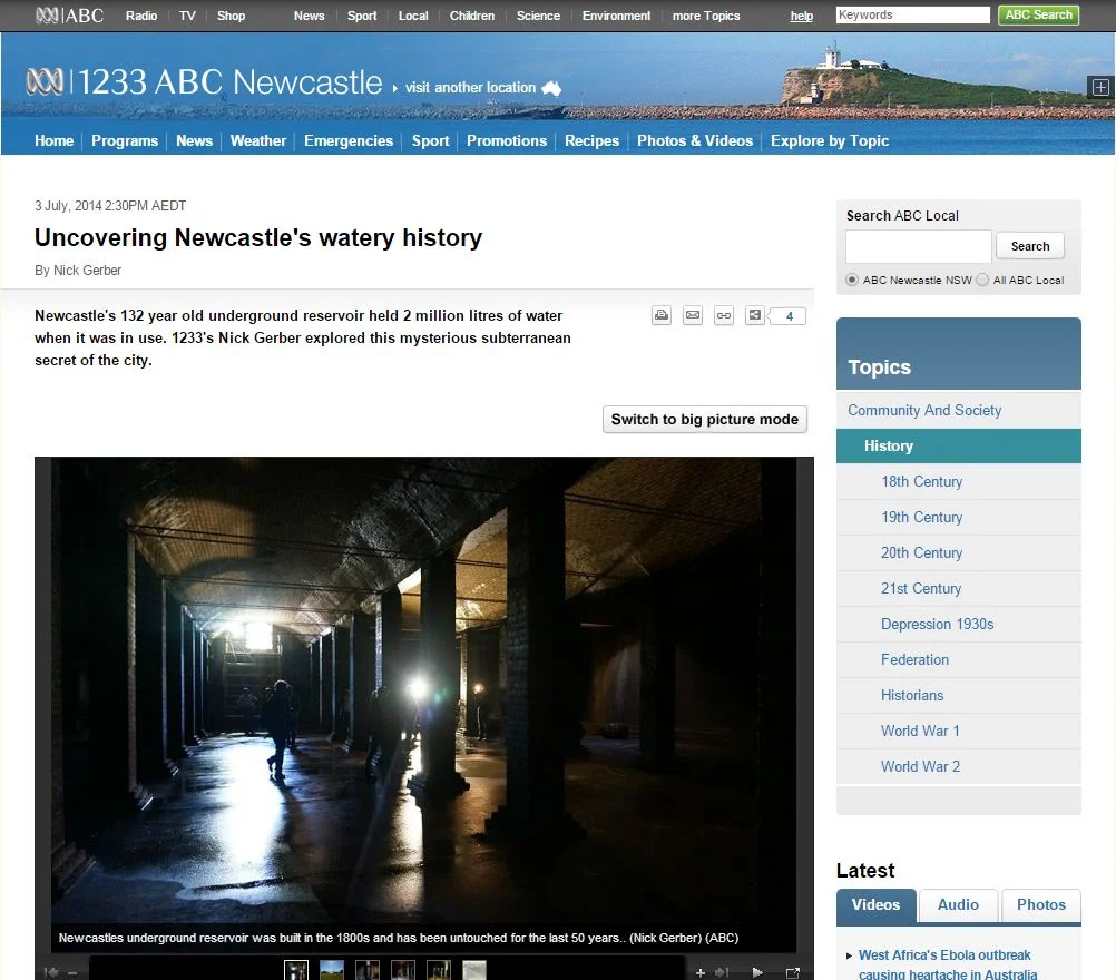 20140703 - Uncovering Newcastle's watery history 1.JPG