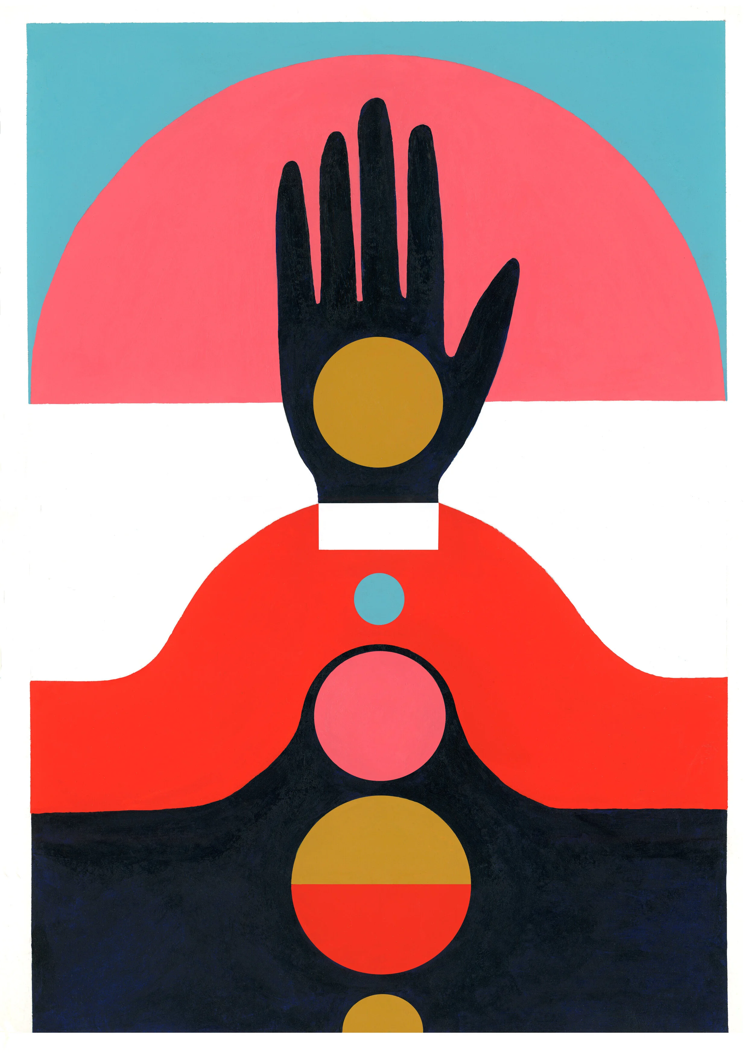  Touching the Universe 1 -  Acrylic on Paper  