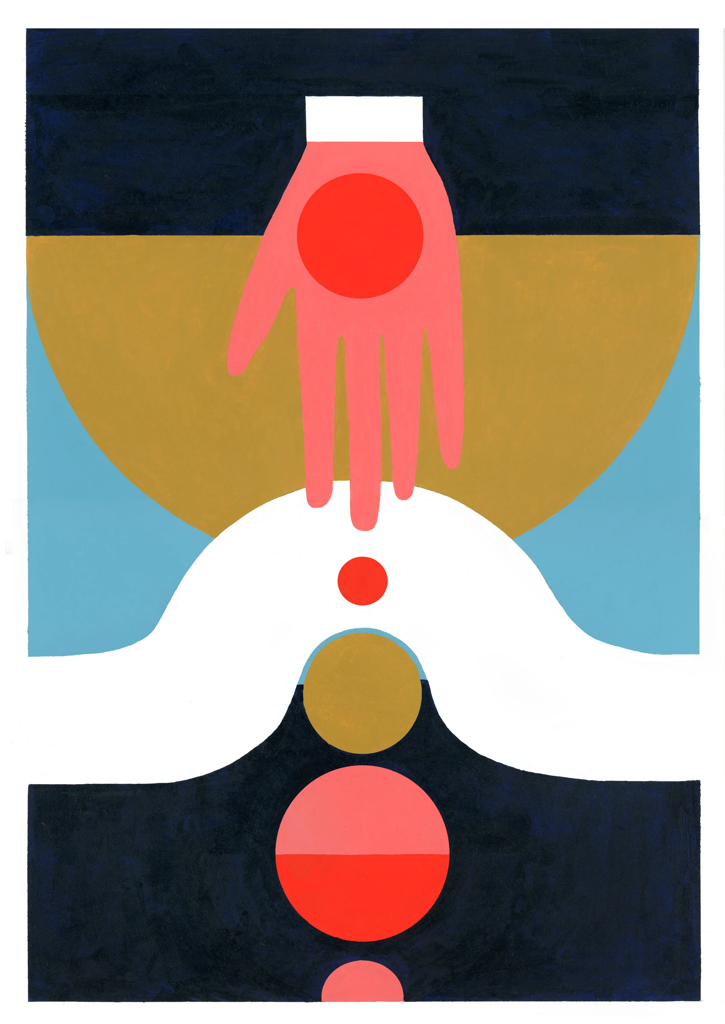  Touching the Universe 2  - Acrylic on Paper  