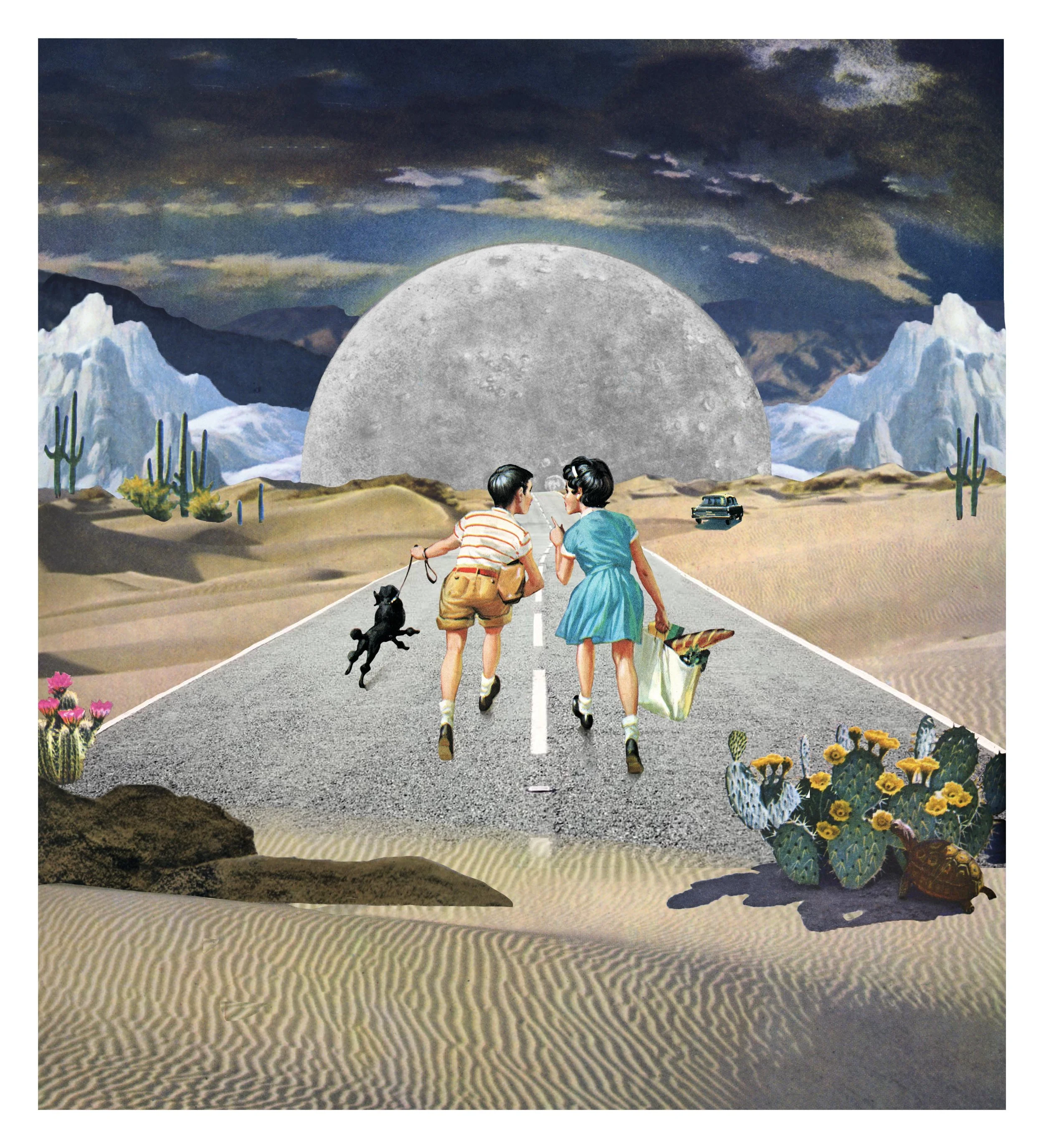  ‘Skipping to the moon’ -  Digital collage  