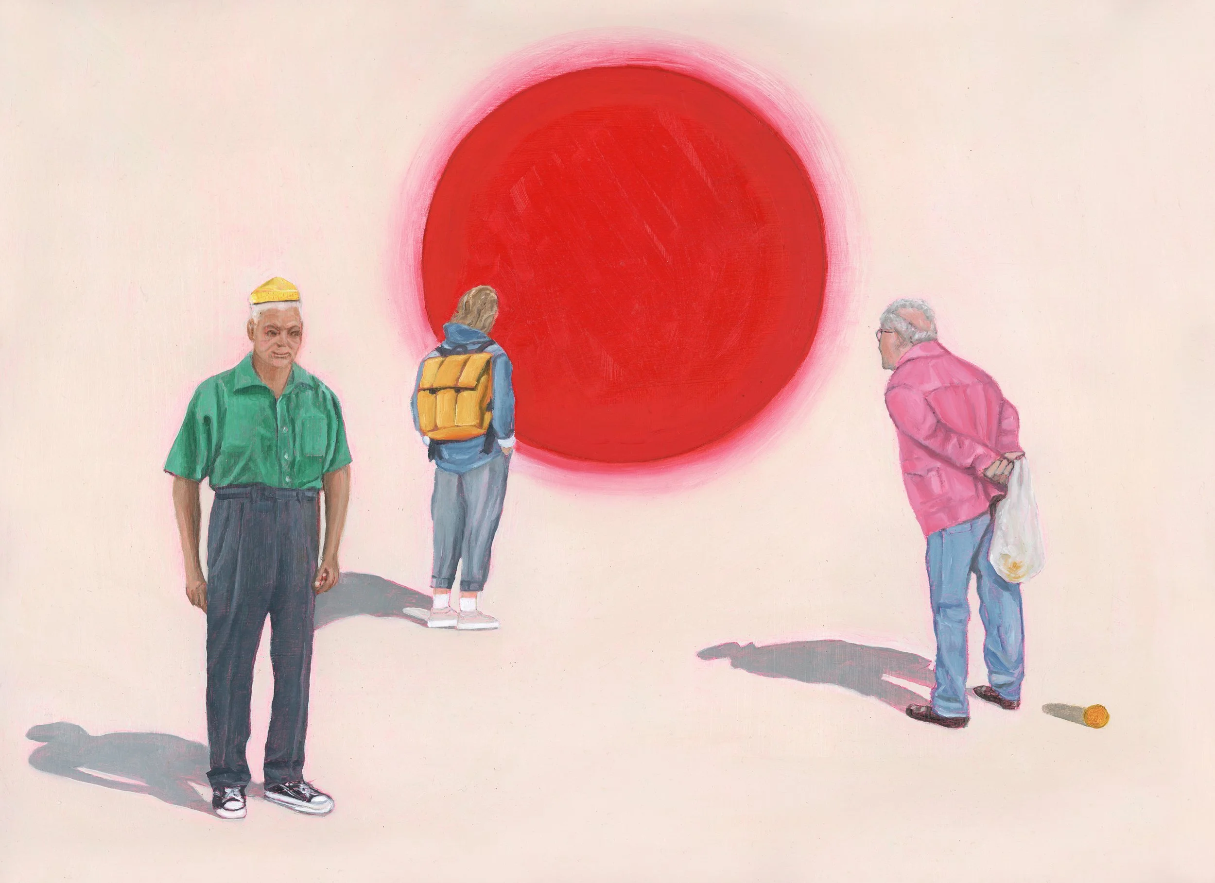  ‘The Red Dot’  -  Oil on Board     SOLD   